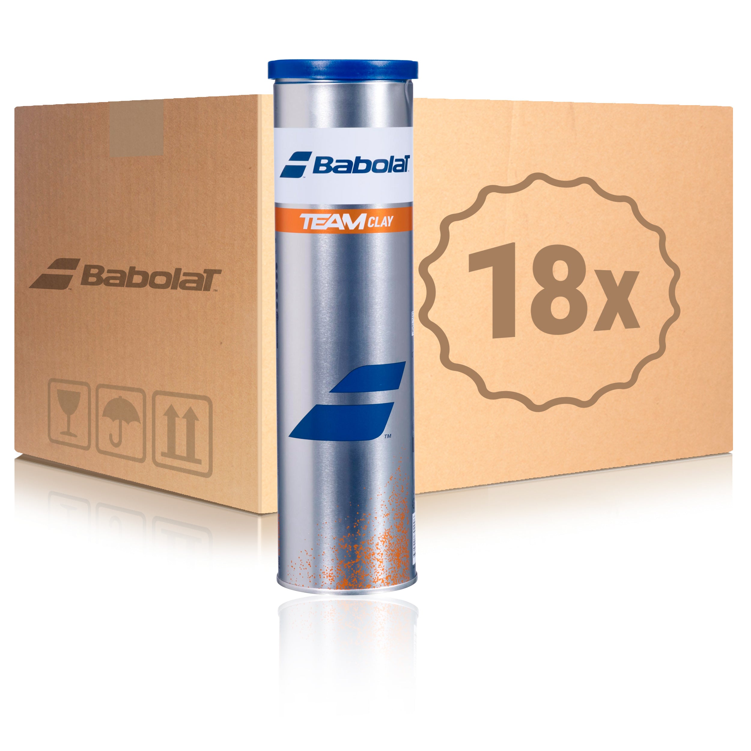 Babolat 18 x 4ks v dóze Team Clay X V kartónu