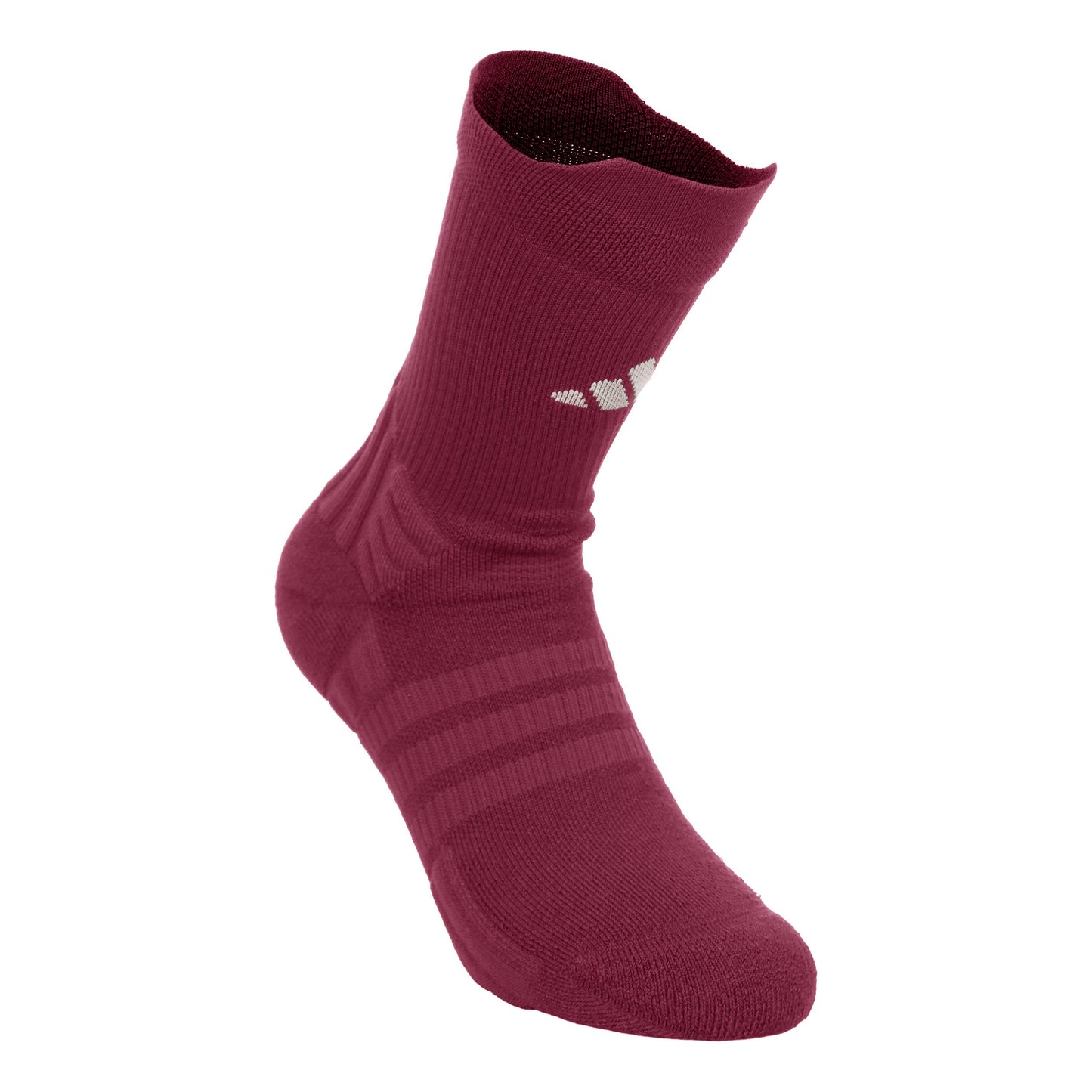 adidas Crew Tenisové ponožky Unisex - červené víno, krémová