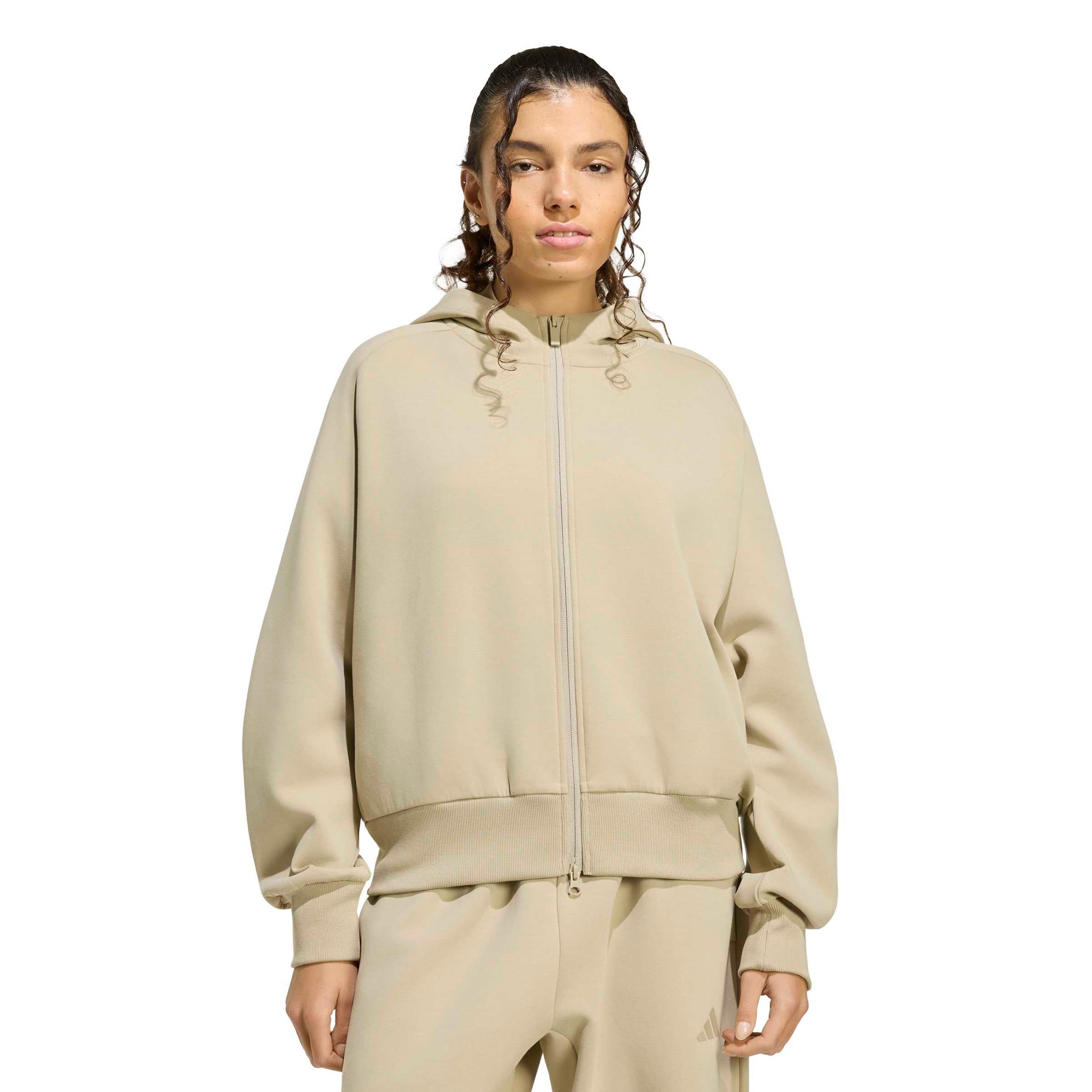 adidas Lux Mikina s kapucí Dámy - béžová