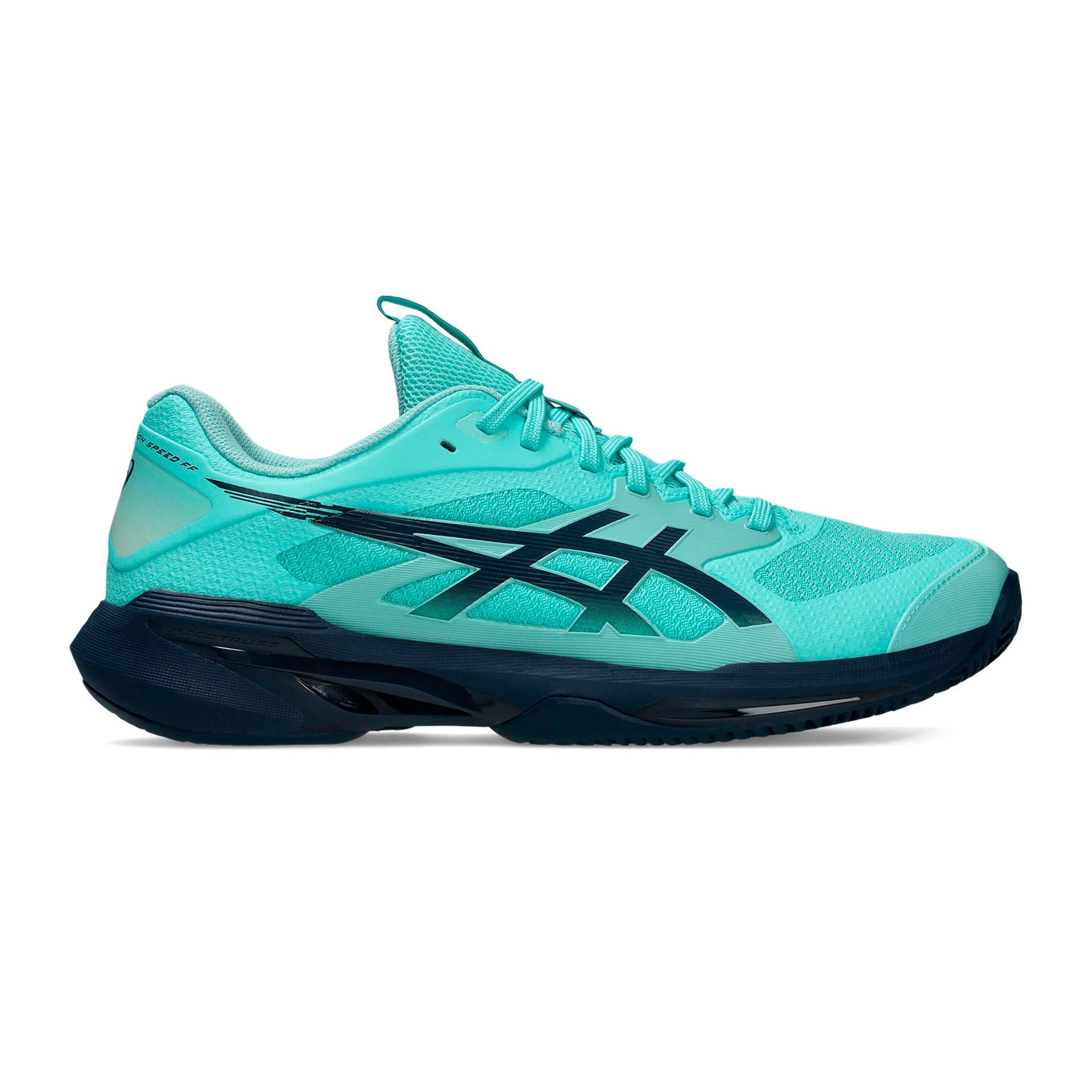 ASICS Solution Speed FF 4 Obuv na antuku Muži - mätová, tmavě modrá