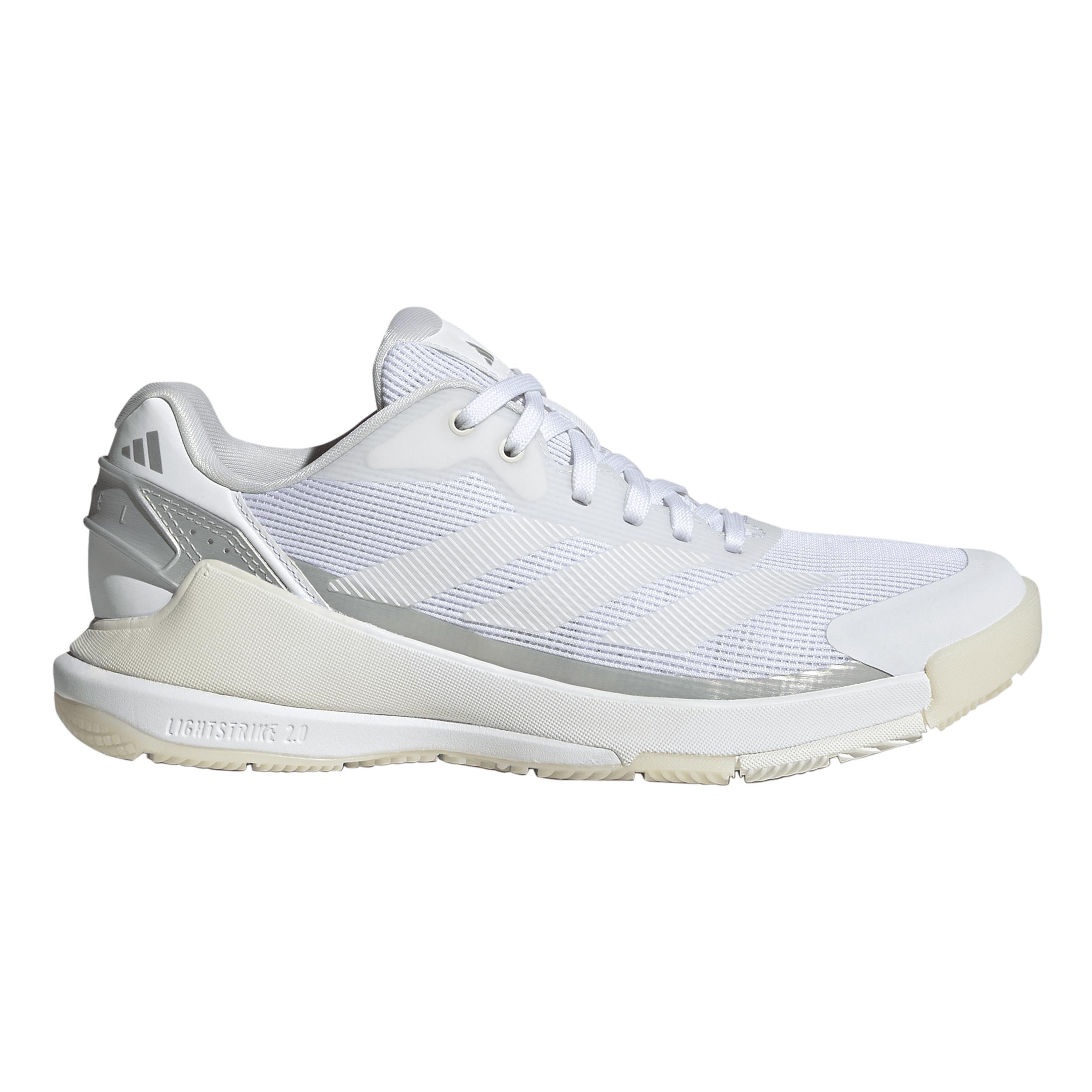 adidas Crazyquick LS Obuv na padel Dámy - bílá, stříbrná