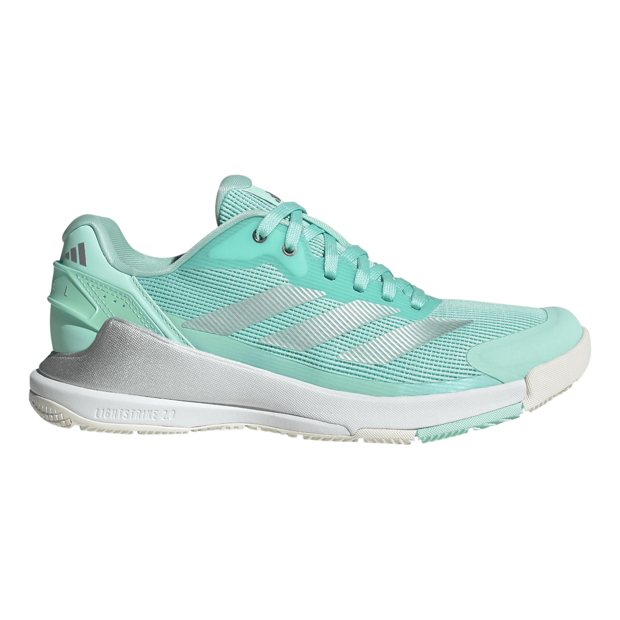 adidas Crazyquick LS Obuv na padel Dámy - mätová, stříbrná