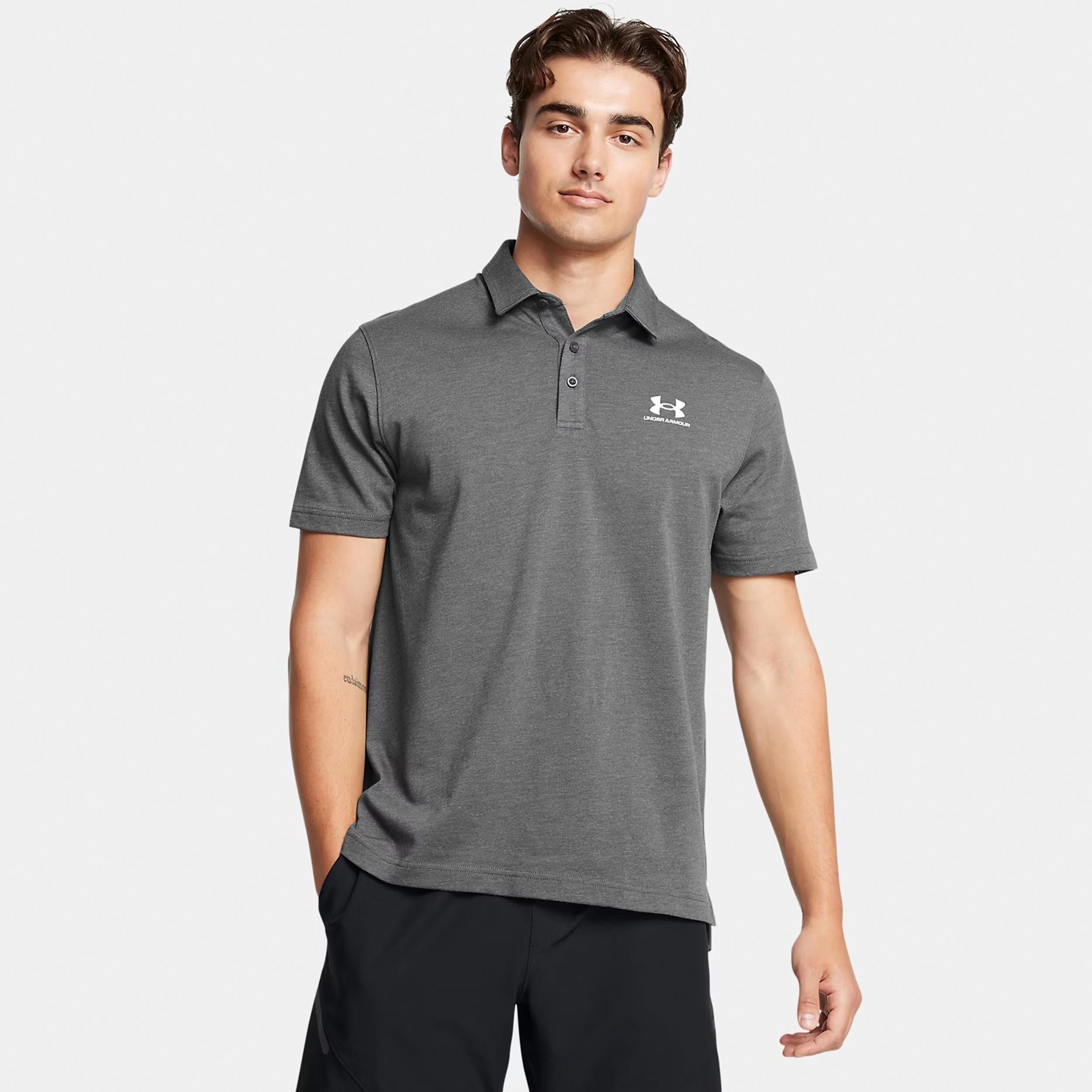 Under Armour Icon Pólo Muži - šedá, bílá