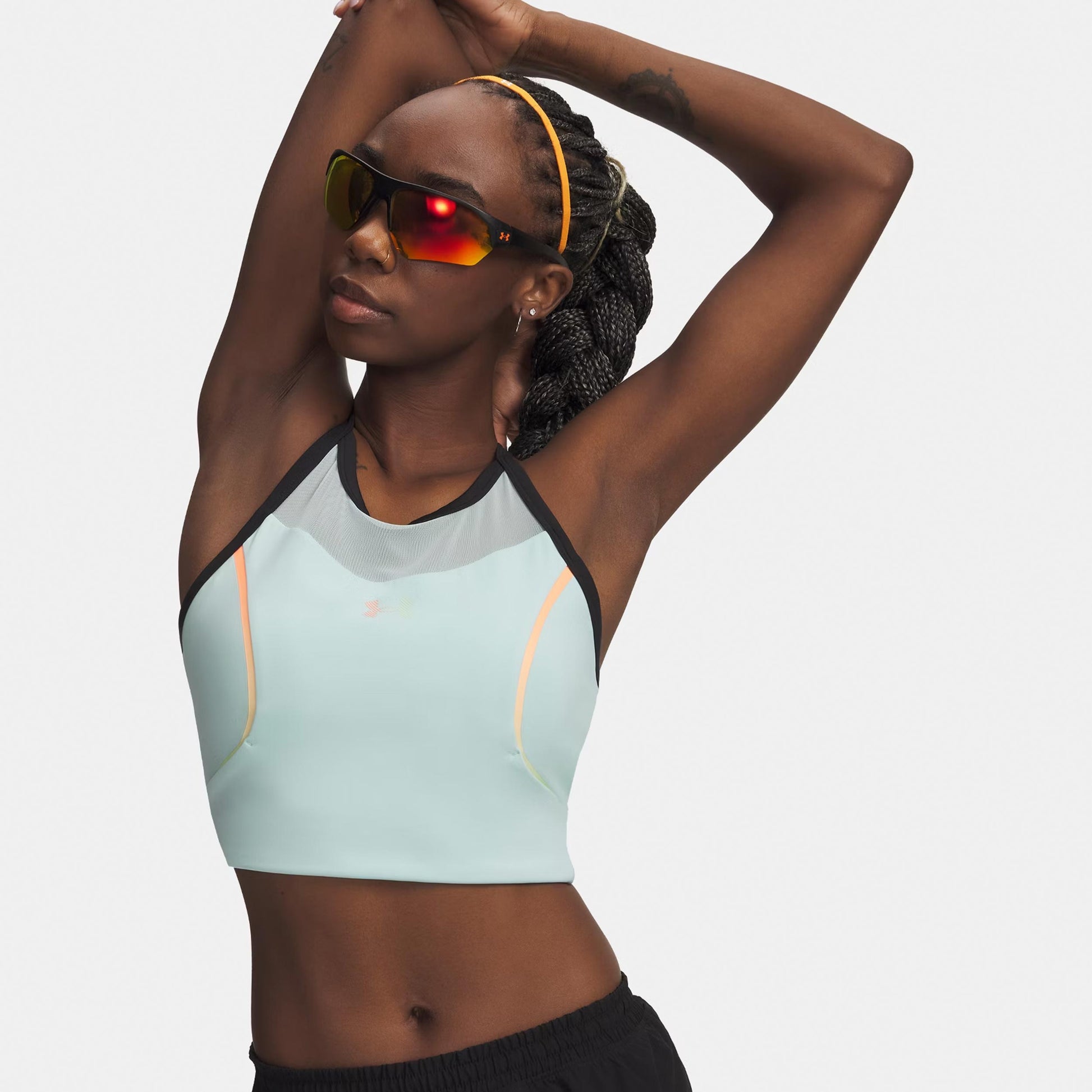 Under Armour Velociti Elite Crop  Bežecké tričko Dámy-mint, korálová