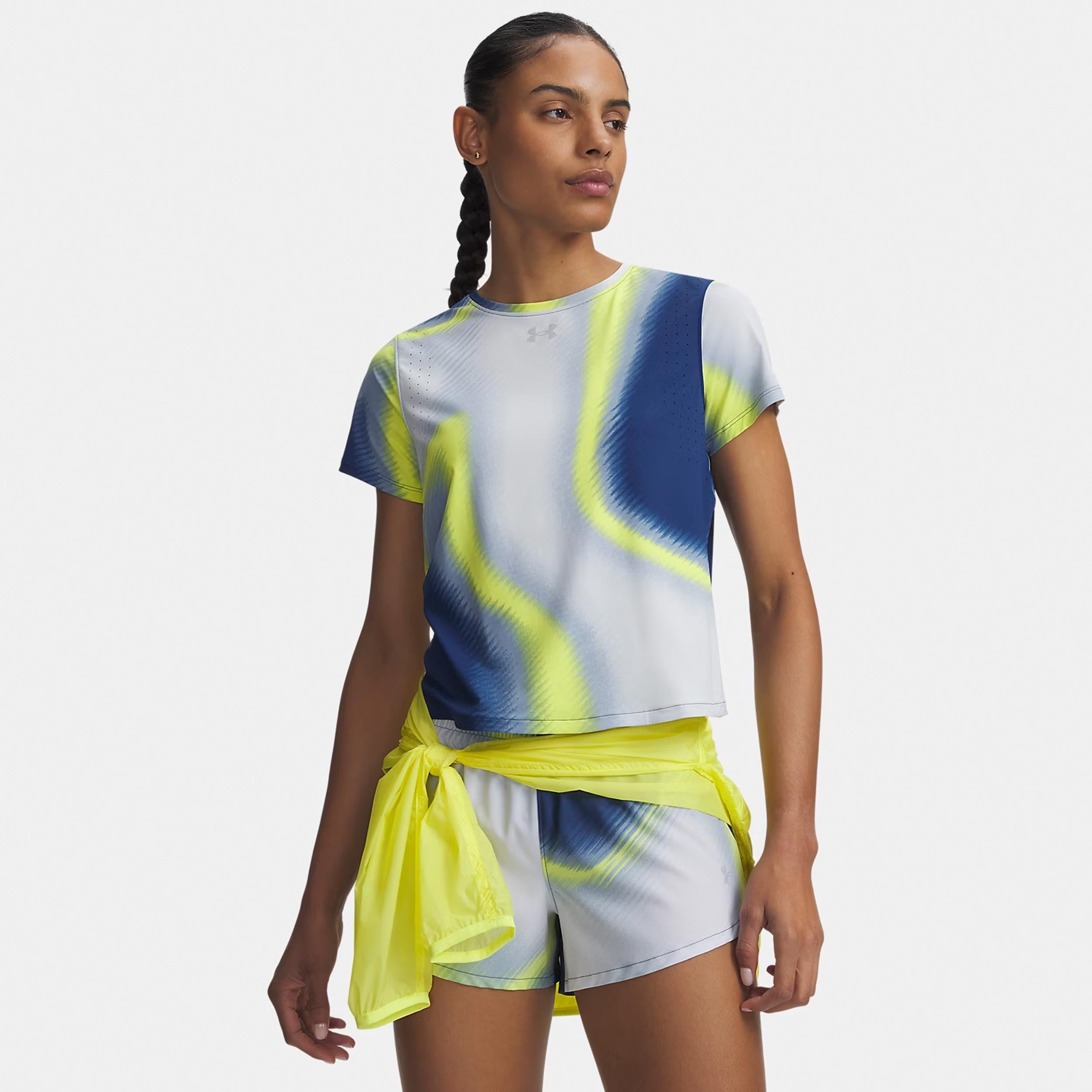 Under Armour Velociti Pro Print  Bežecké tričko Dámy - modrá, vícebarevné