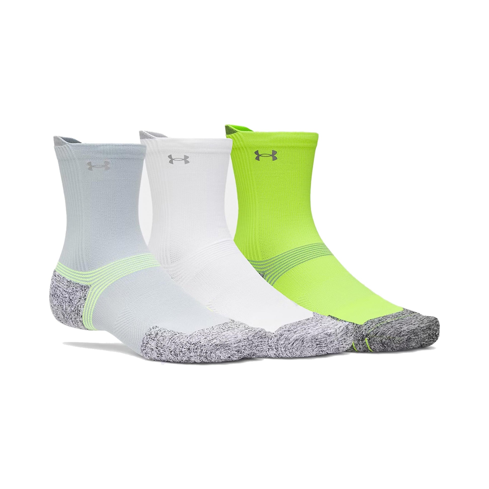 Under Armour Velociti Run Cush Crew 3pack Running socks Unisex - vícebarevné