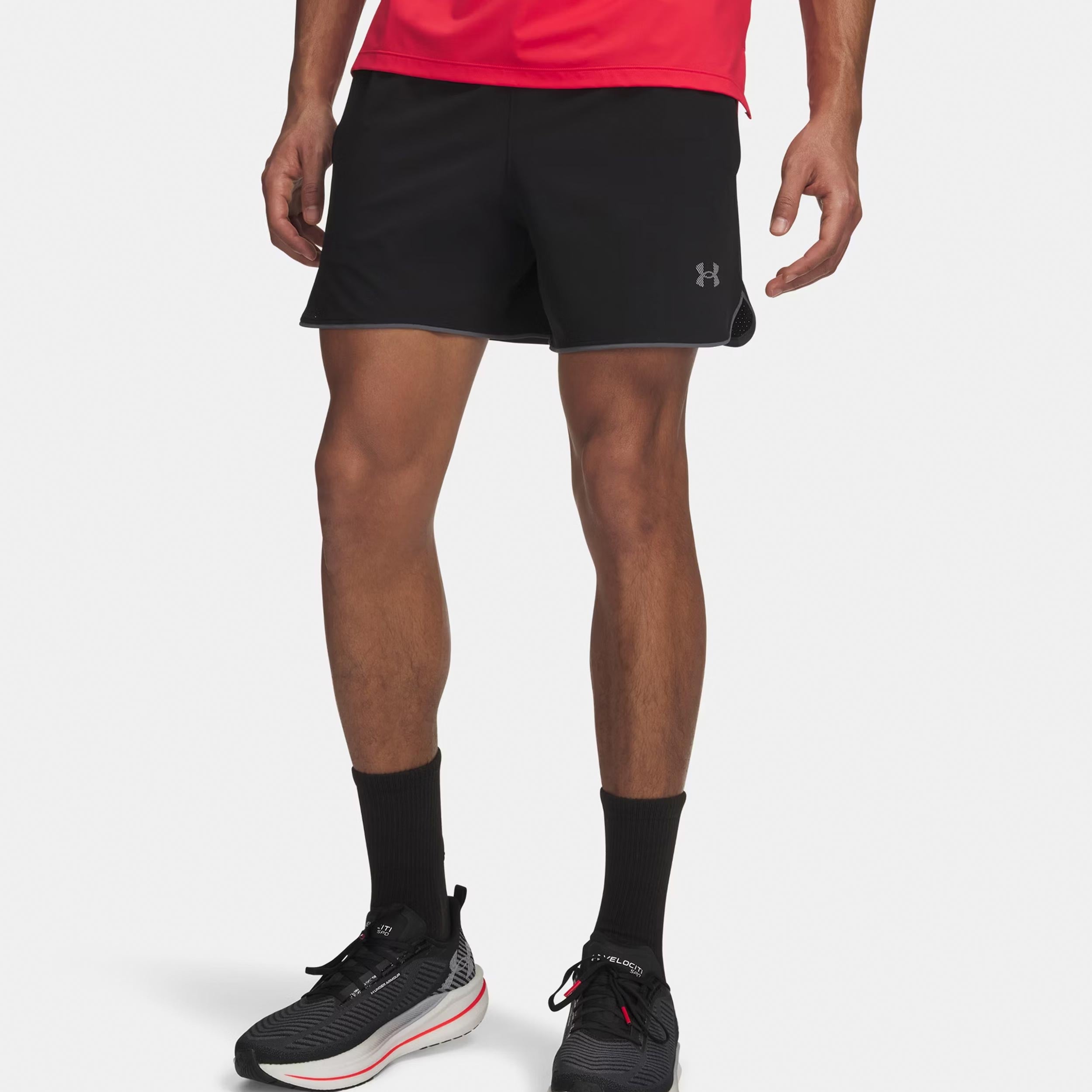 Under Armour Velociti Pro Vent 5in  Bežecké šortky Muži - černá, stříbrná