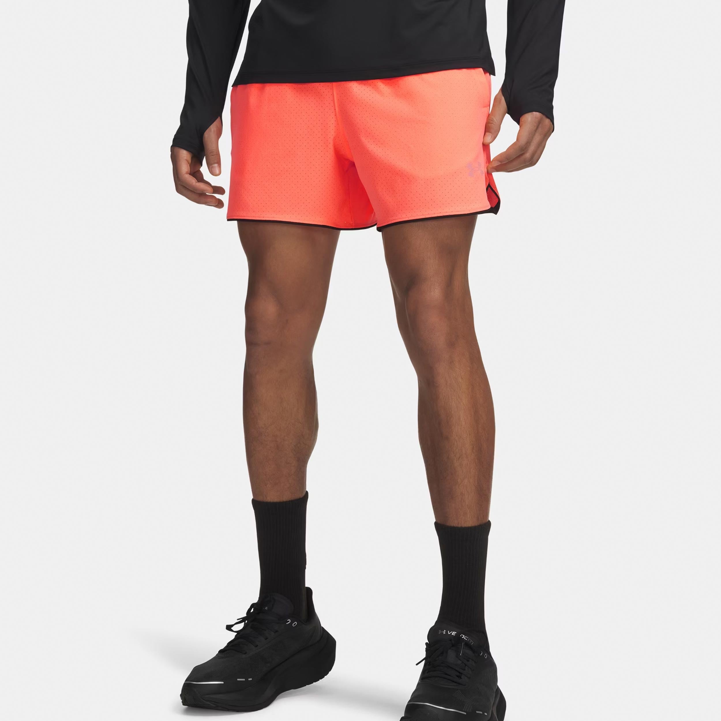 Under Armour Velociti Pro Vent 5in  Bežecké šortky Muži - oranžová, stříbrná