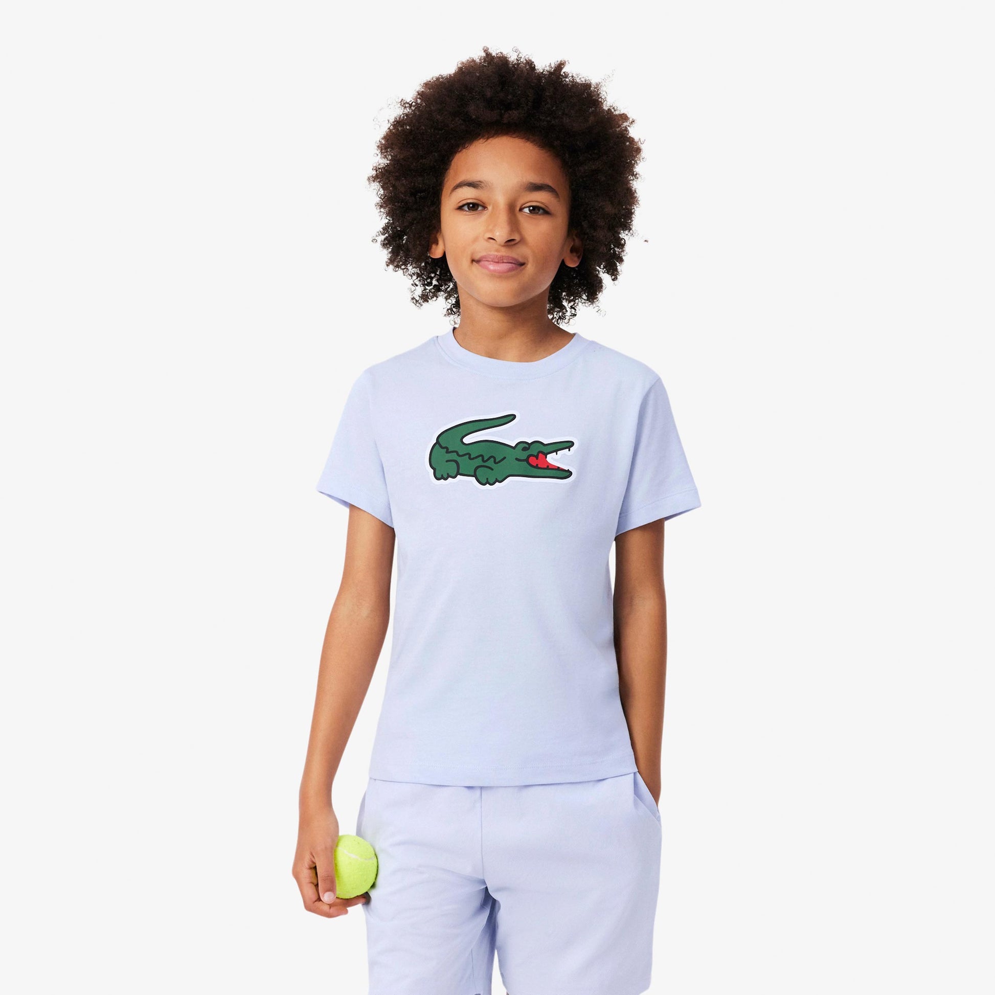 Lacoste Tričko Děti - světle modrá, zelená