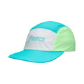 Asics 5 Panel  Čepice Unisex - tyrkysová, neonově zelená