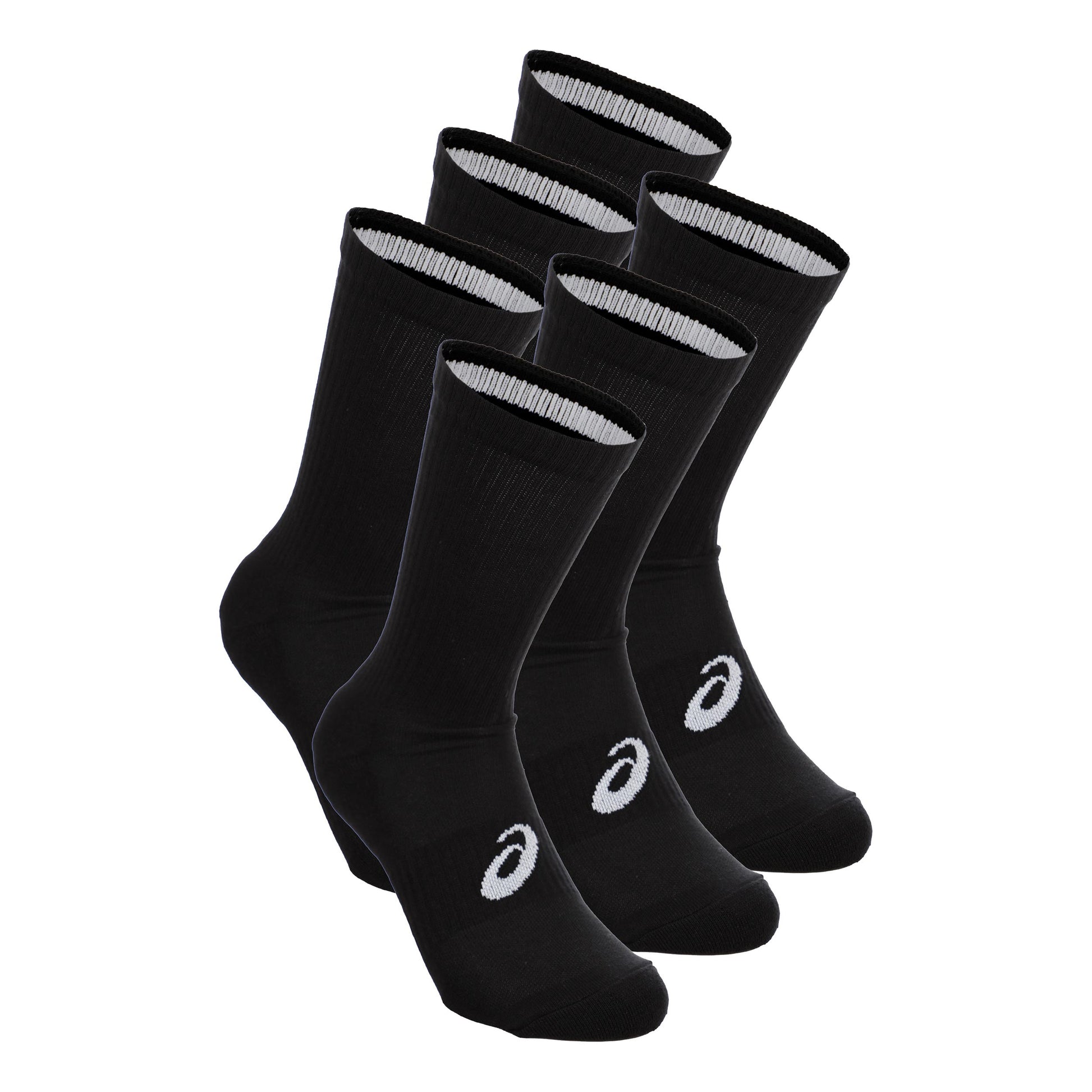 ASICS 6PPK Crew Running socks Unisex-černá