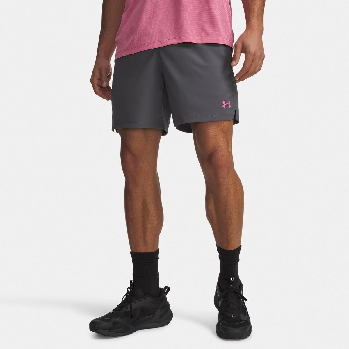 Under Armour Vanish Woven 2.0 6in Šortky Muži - šedá, růžová