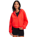Icon Fleece Halfzip Hoody Dámy-červená, červená