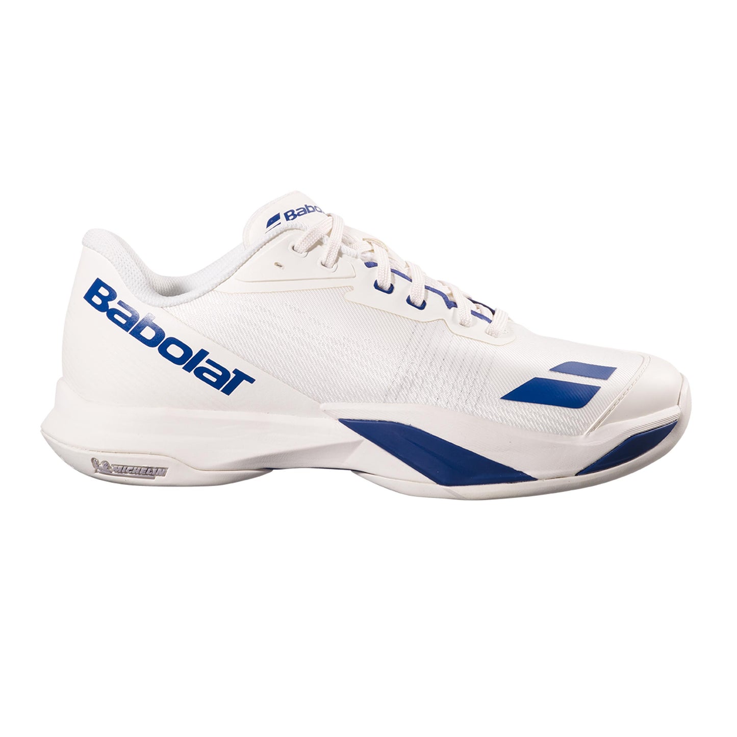 Babolat Jet Mach 4 Obuv na všechny povrchy Muži - krémová, tmavě modrá
