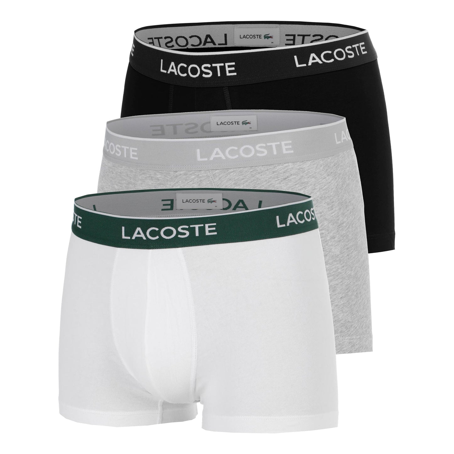 Lacoste Courts Trenýrky 3ks v baleni Muži - černá, bílá