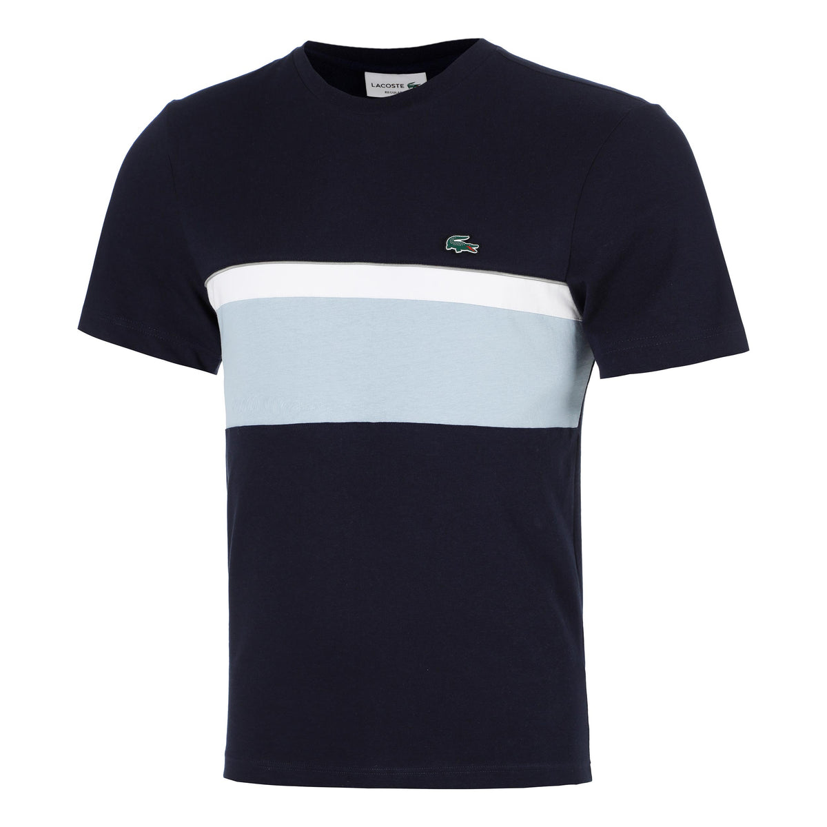 Lacoste Colorblock Tričko Muži - tmavě modrá, bílá