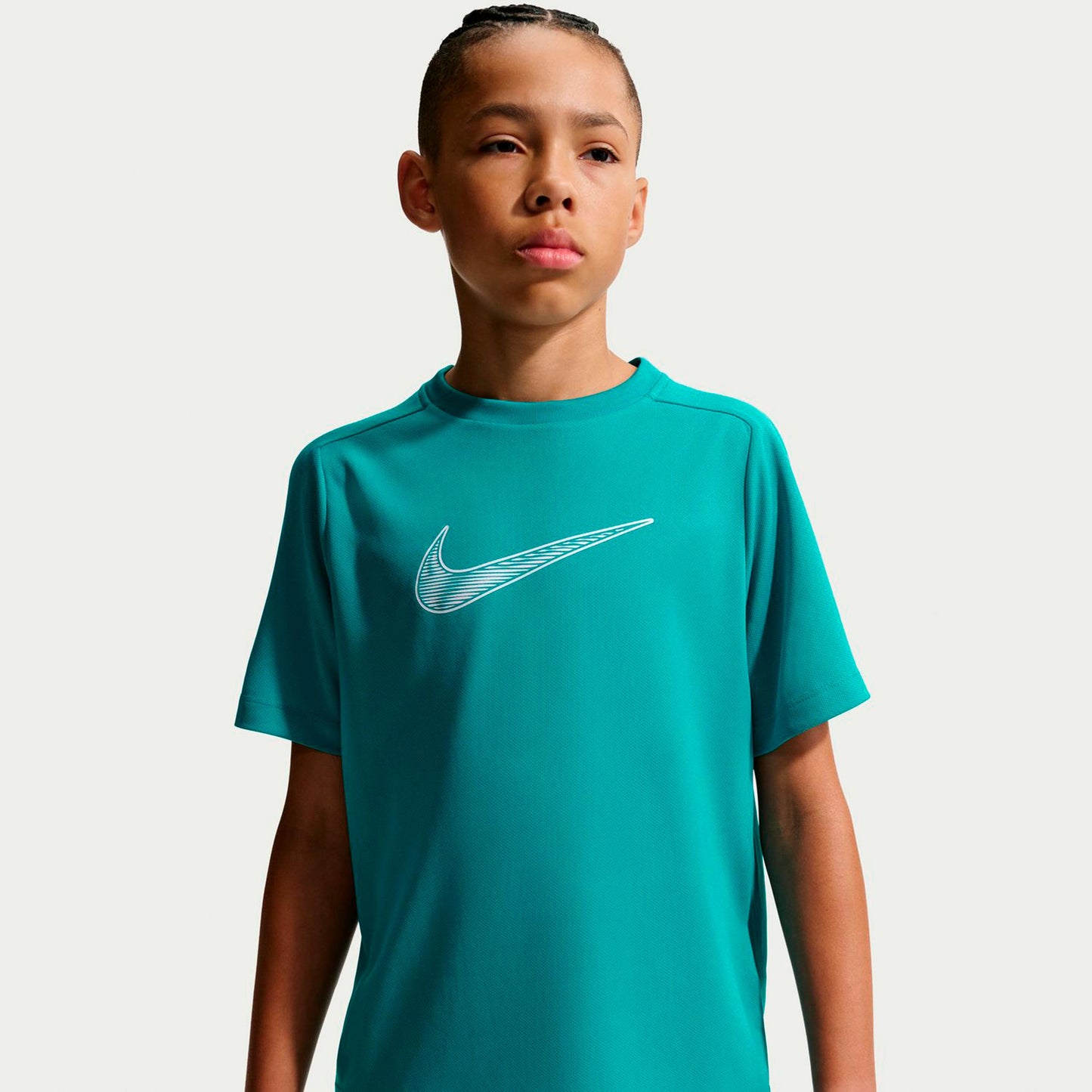 Nike Dri-Fit Multi  Tričko Děti - petrolejová, bílá