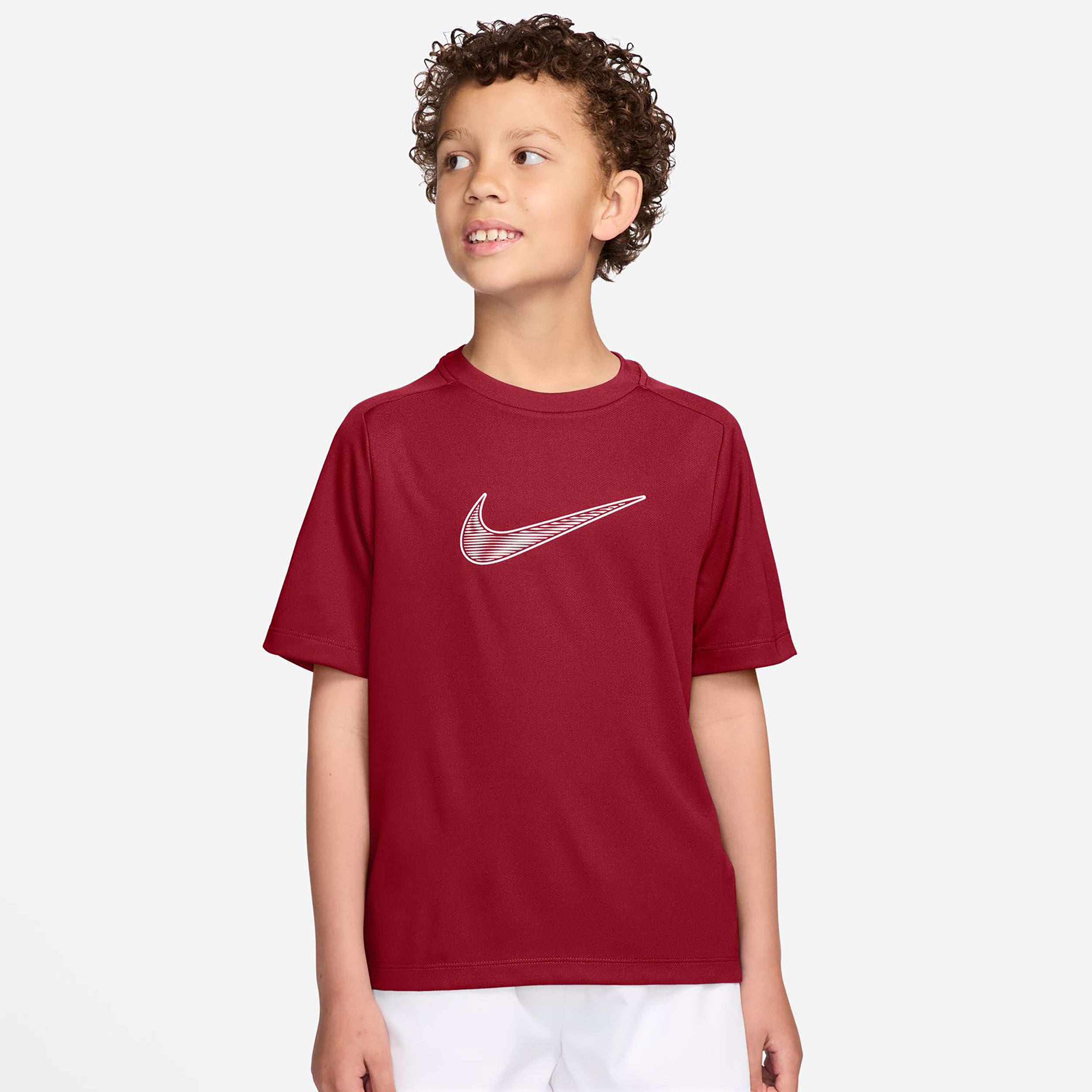 Nike Dri-Fit Multi  Tričko Děti - červená