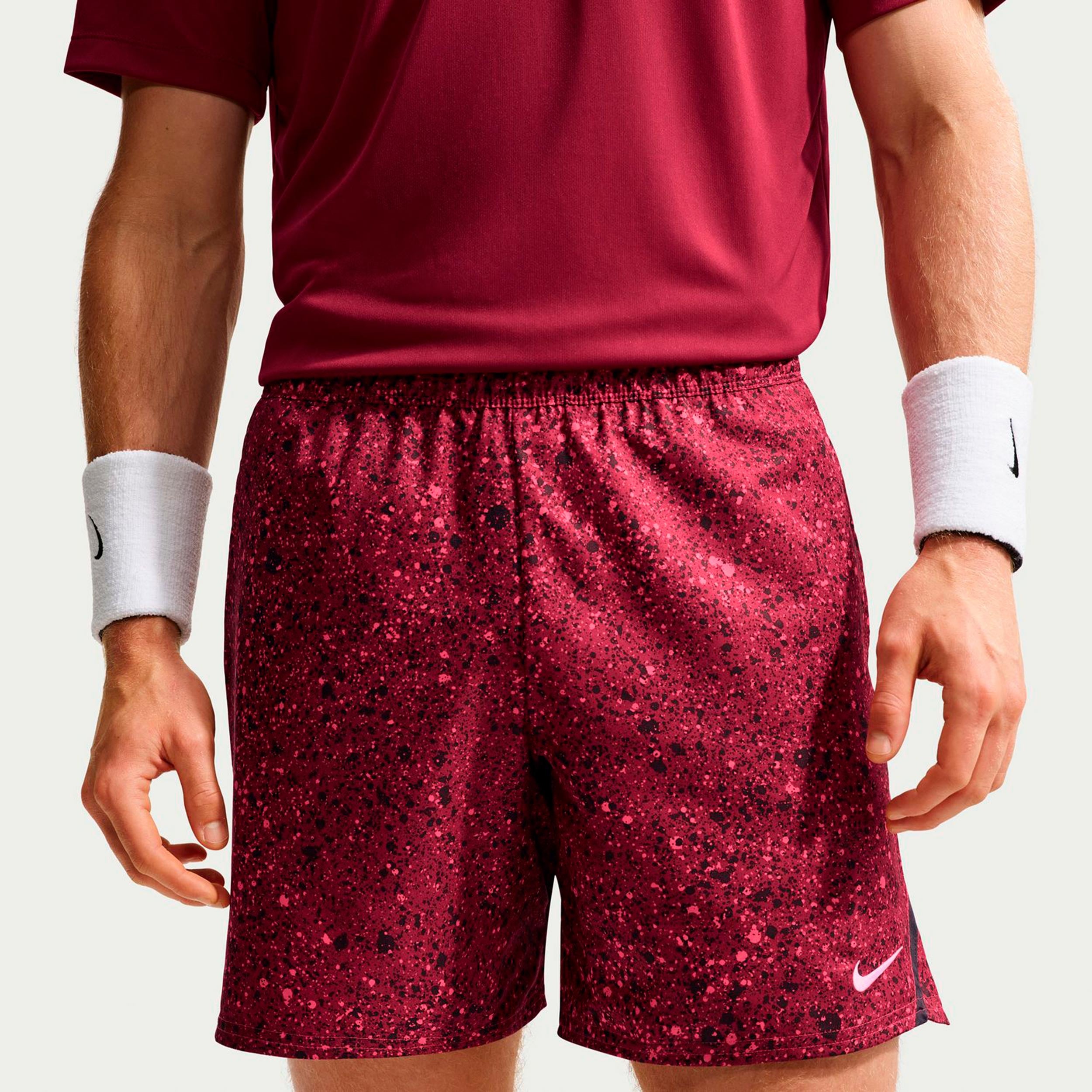 Nike Court Dri-Fit Victory 7in Šortky Muži - červené víno