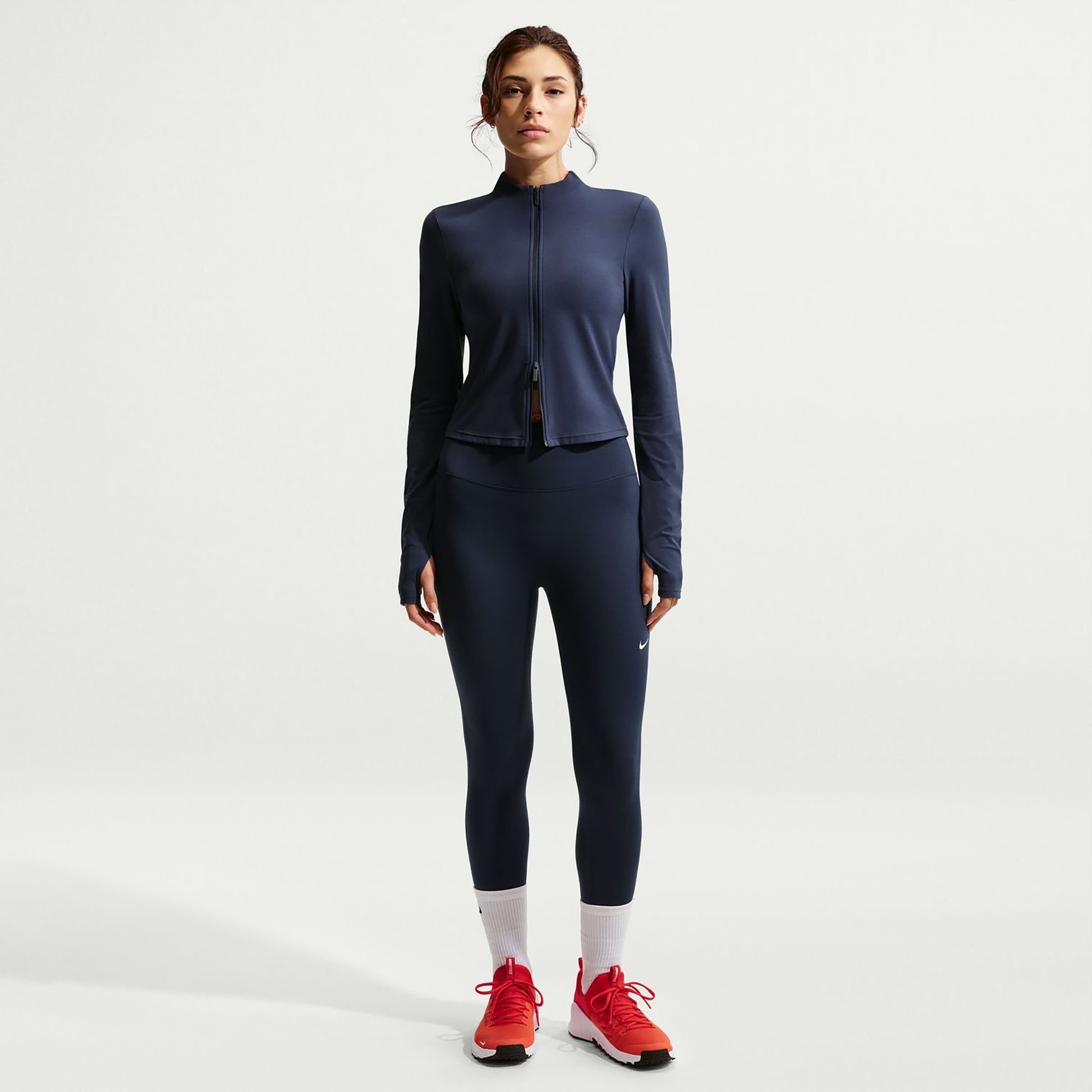 Nike Dri-Fit One High Rise 7/8 Těsné Dámy - tmavě modrá