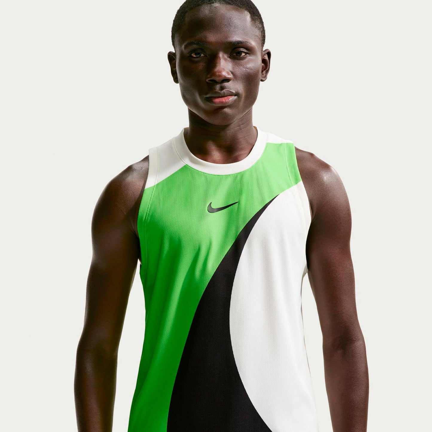 Nike Carlos Alcaraz Court Dri-Fit Advantage Slam Sportovní tílko Muži-zelená, bílá