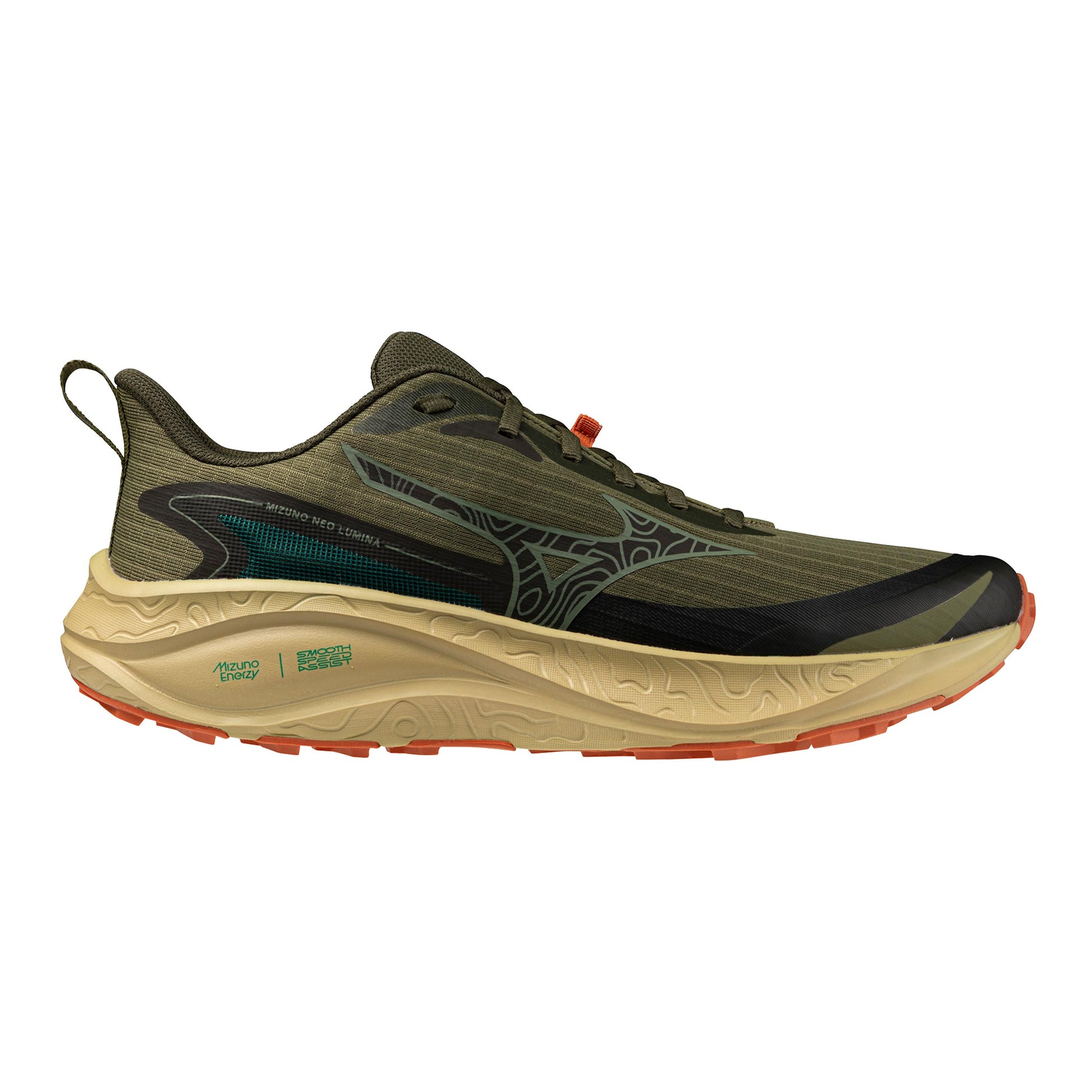 Mizuno Neo Lumina  Obuv pro měkčí povrch,žádný asfalt Muži - olivová, oranžová