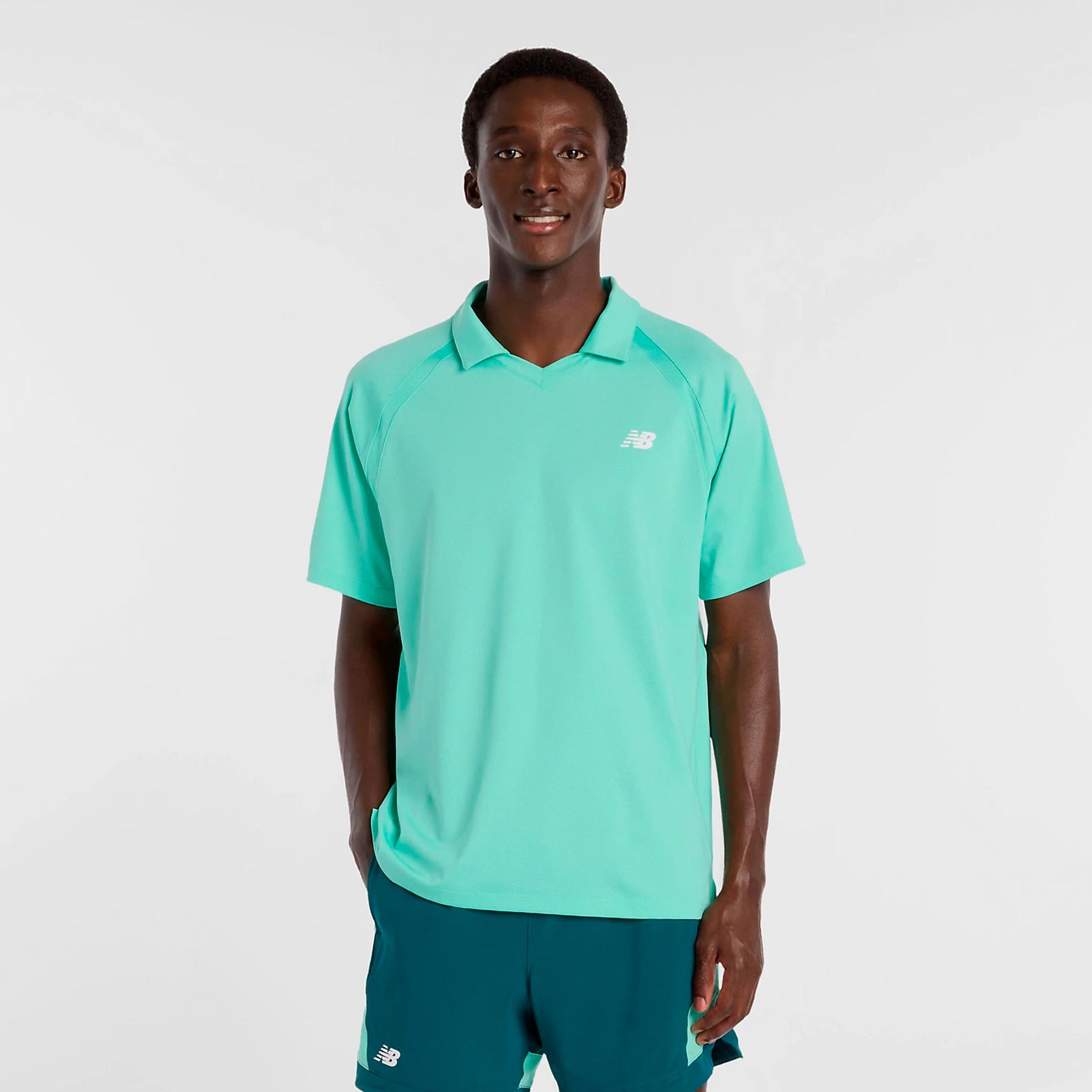 New Balance Tournament Tričko Muži-mint, bílá