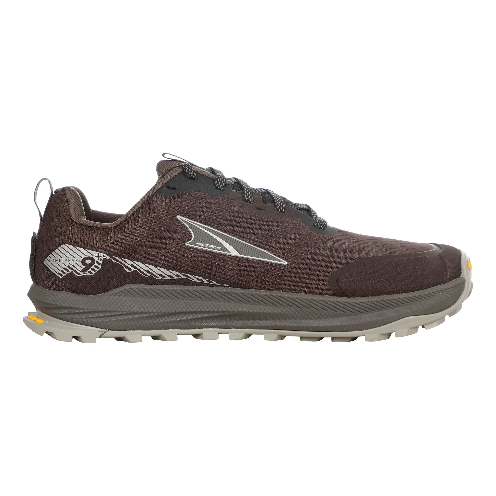 Altra Lone Peak 9+ wide Obuv pro měkčí povrch,žádný asfalt Muži - černá, šedá