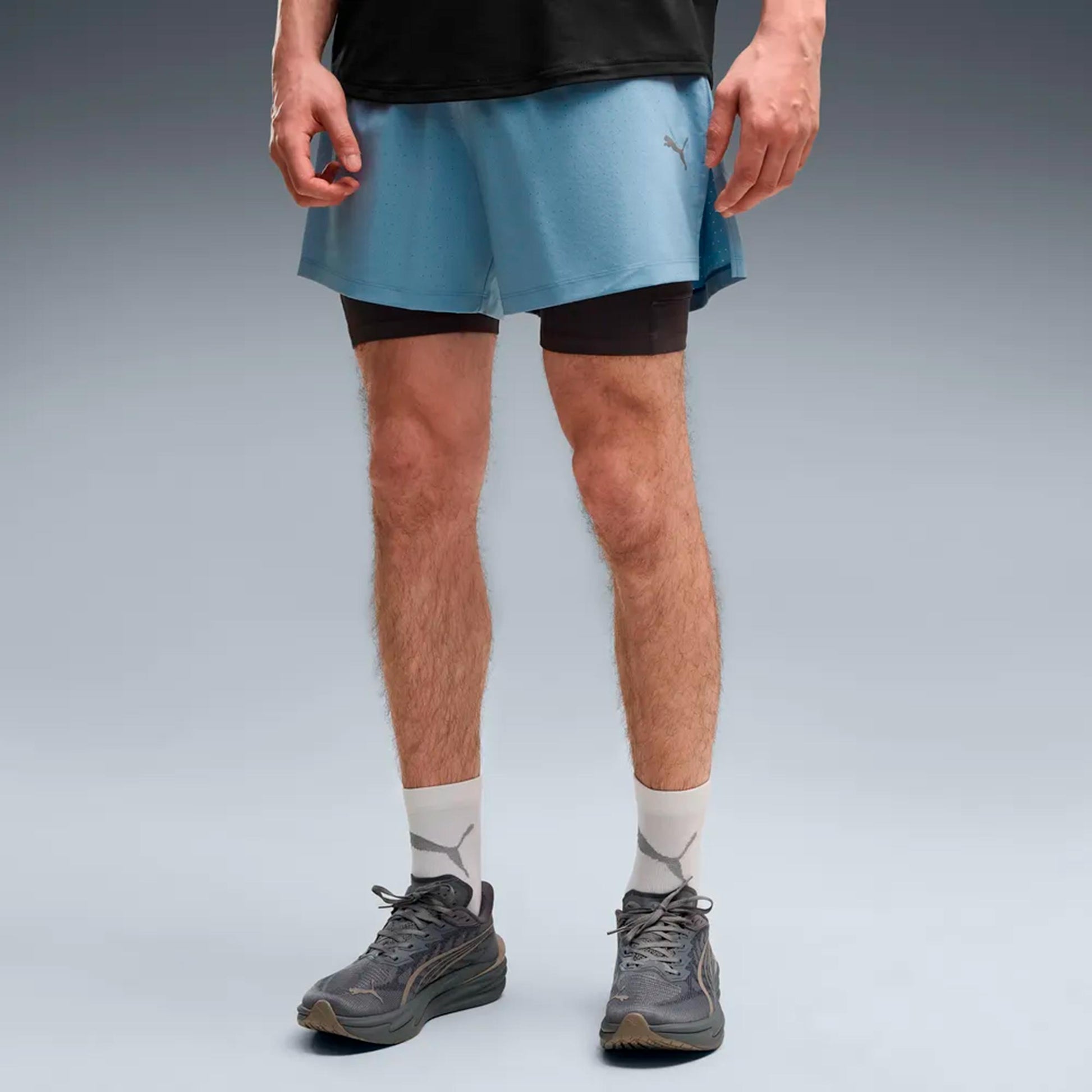 Puma Dreamrun DryCell 2in1 5in  Bežecké šortky Muži - modrá