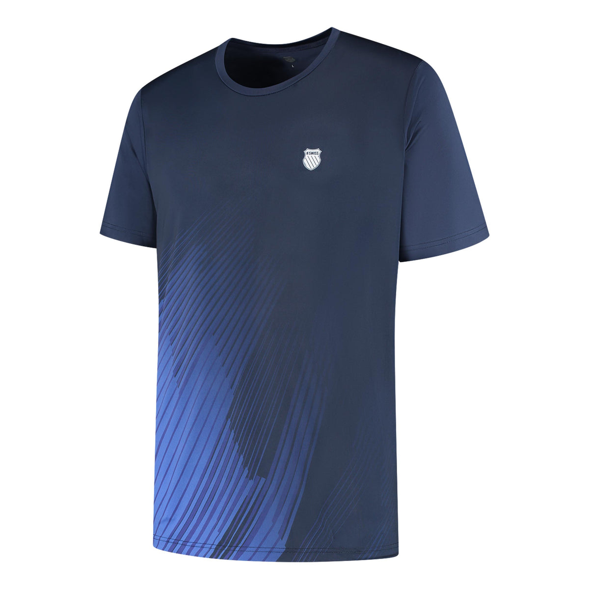 K-Swiss Hypercourt Print Tričko Muži - tmavě modrá