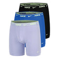 Essential Cotton Stretch Boxer Brief Trenýrky - 3ks v baleni Muži-fialová, modrá