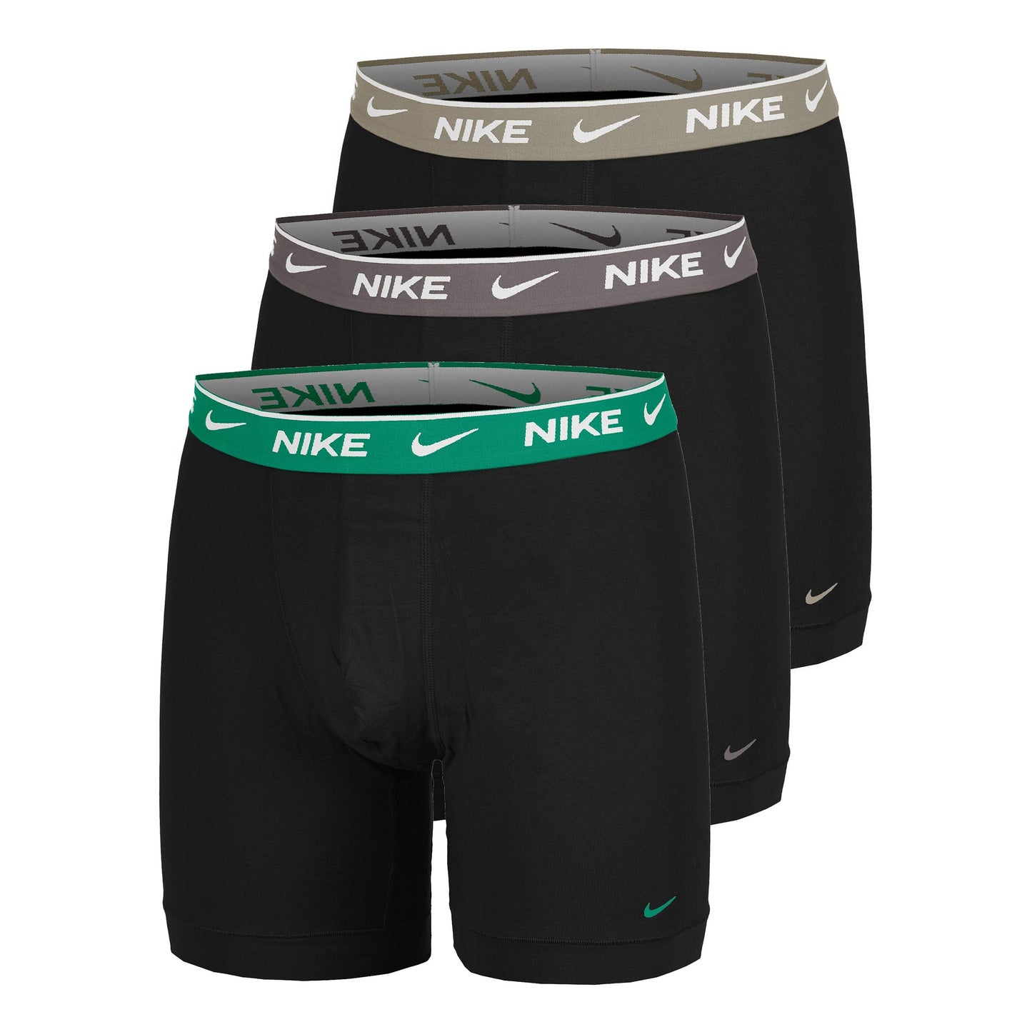Nike Essential Cotton Stretch Trenýrky 3ks v baleni Muži - olivová