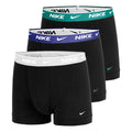 Essential Cotton Stretch Trunk Trenýrky 3ks v baleni Muži - černá, modrá