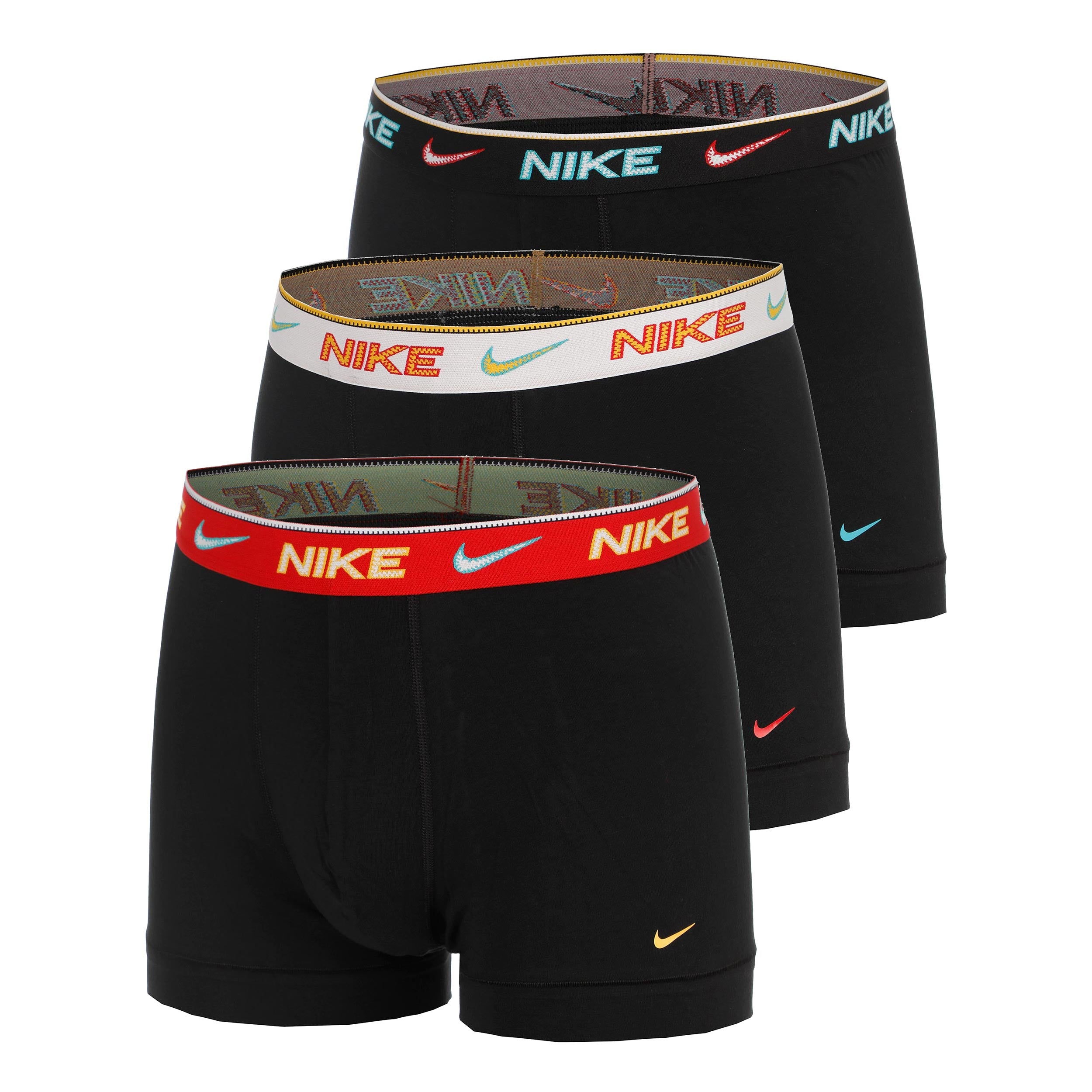 Nike Essential Cotton Stretch Trunk Trenýrky 3ks v baleni Muži - šedá