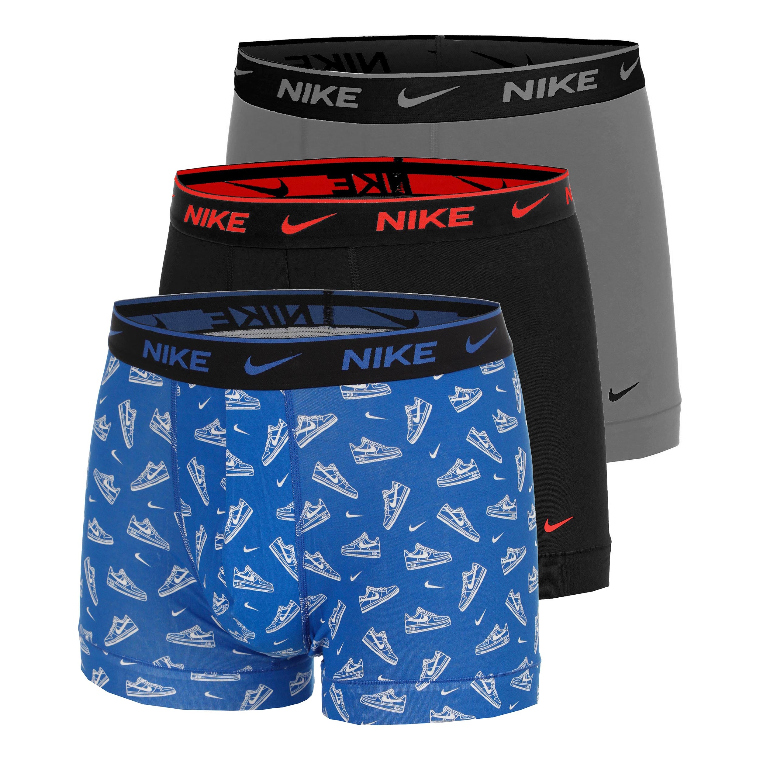 Nike Essential Cotton Stretch Trunk Trenýrky 3ks v baleni Muži - světle modrá