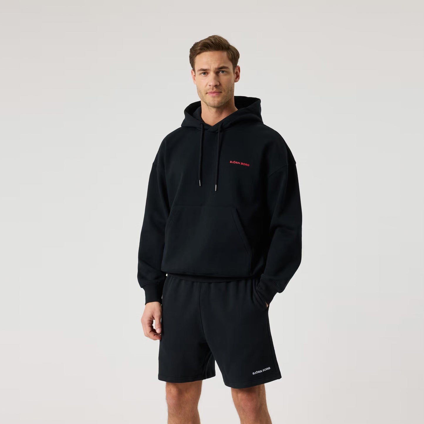 Björn Borg Borg Oversized Hoody Muži - černá