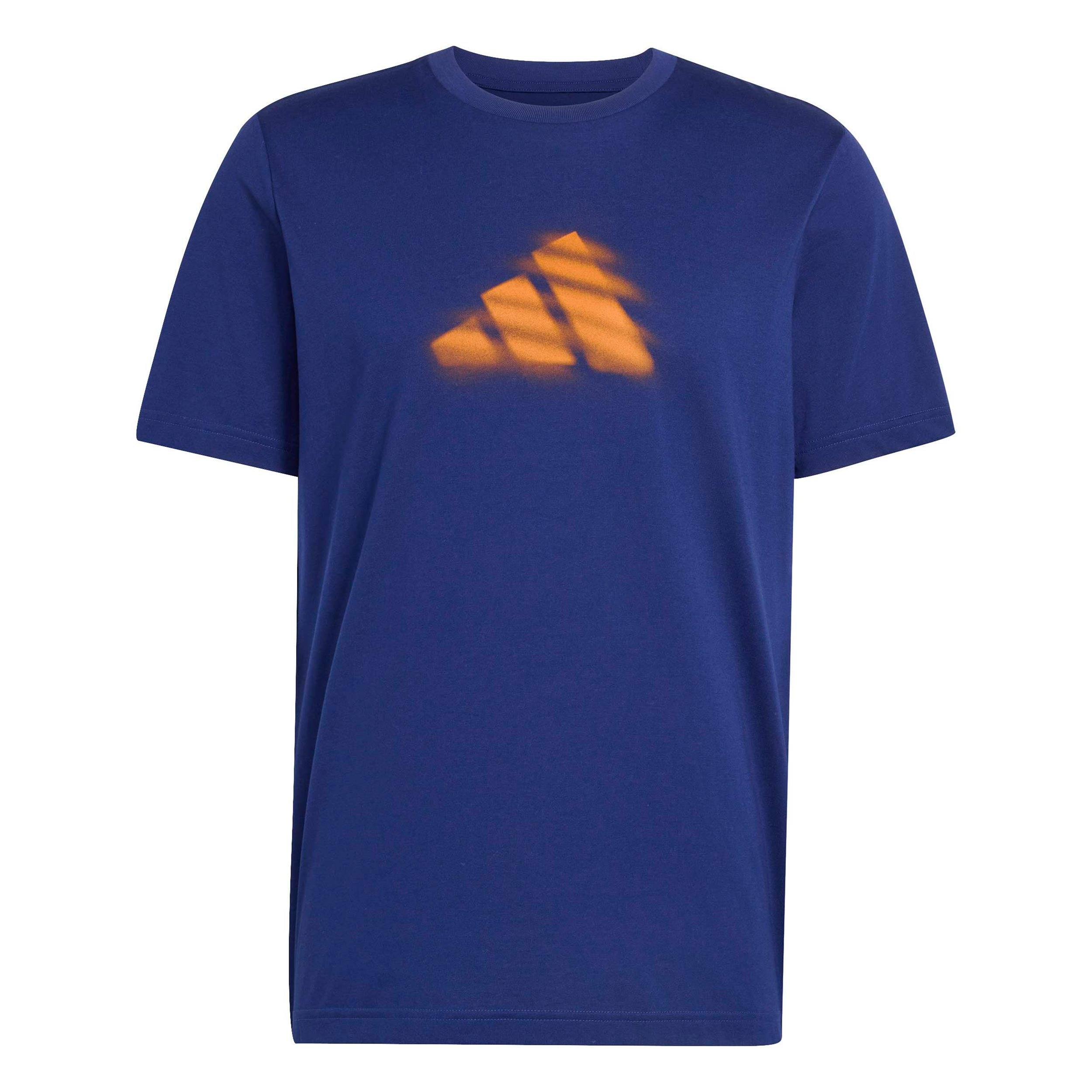 adidas Clay Tričko Muži - tmavě modrá, hrdza