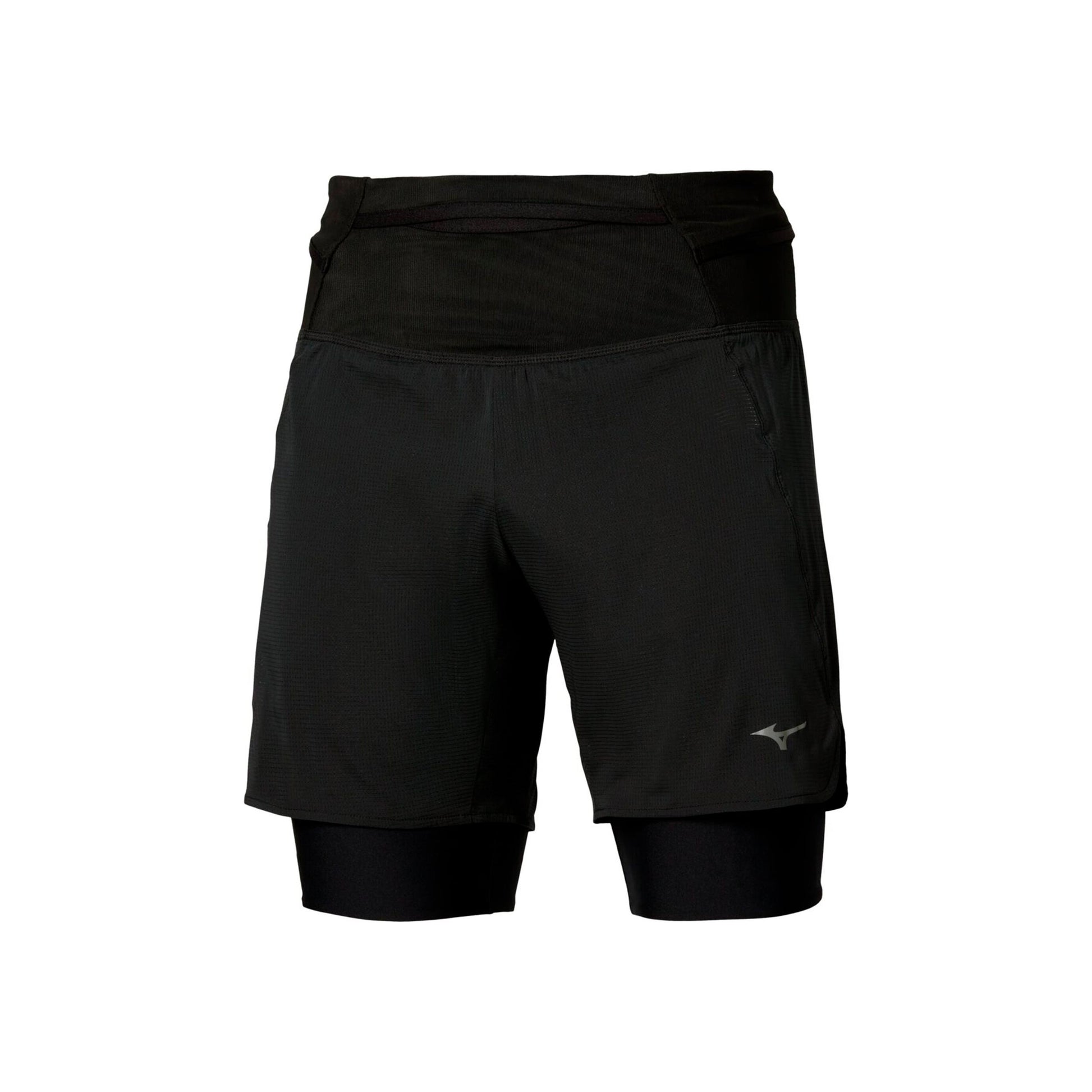 Mizuno Trail Multipocket Trail 2in1 Bežecké šortky Muži - černá