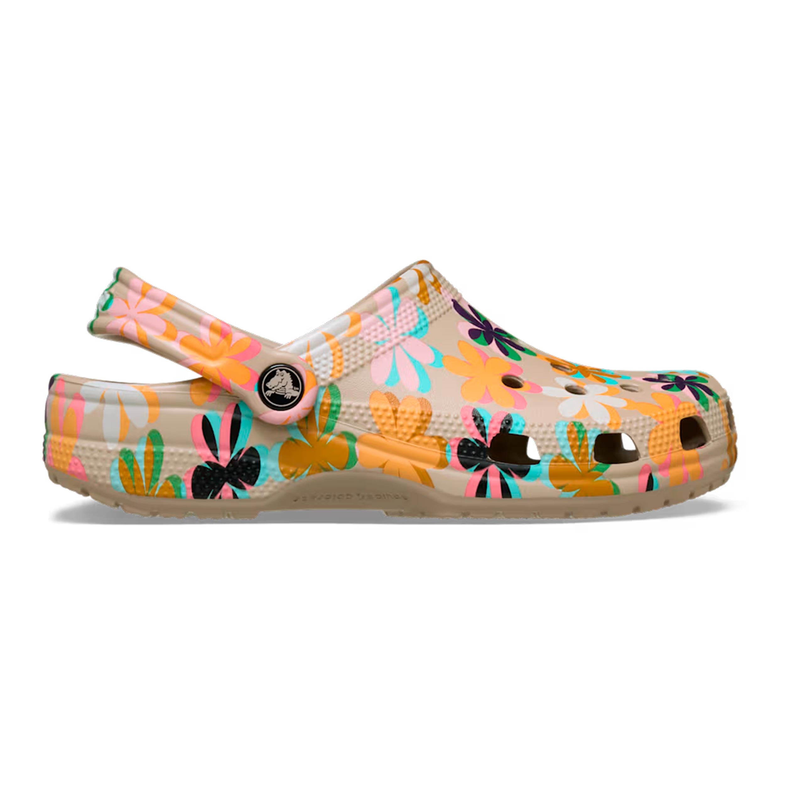Crocs Classic Graphic Clog Pantofle Dámy - béžová, vícebarevné