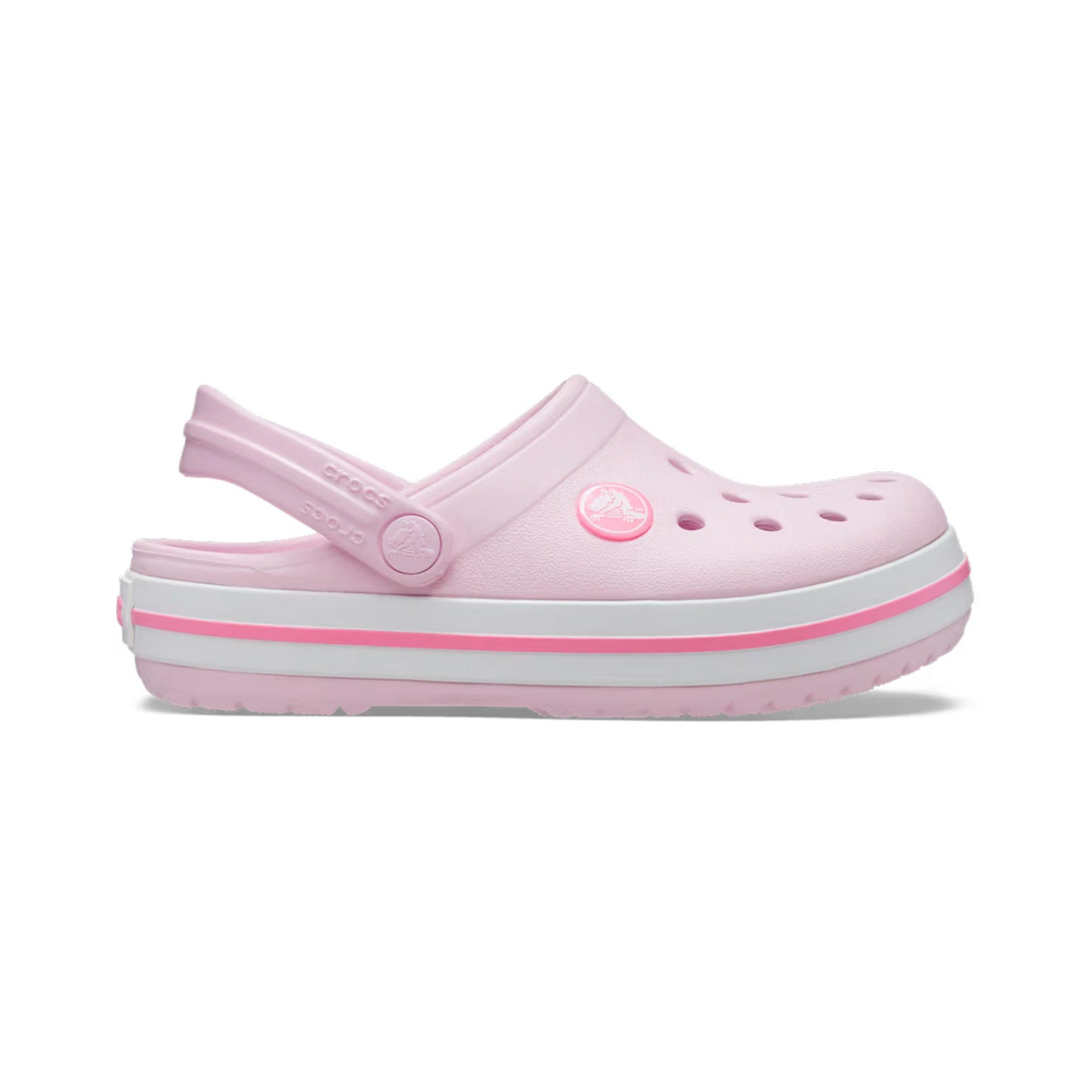 Crocs Crocband Clog Pantofle Děti - růžová, bílá