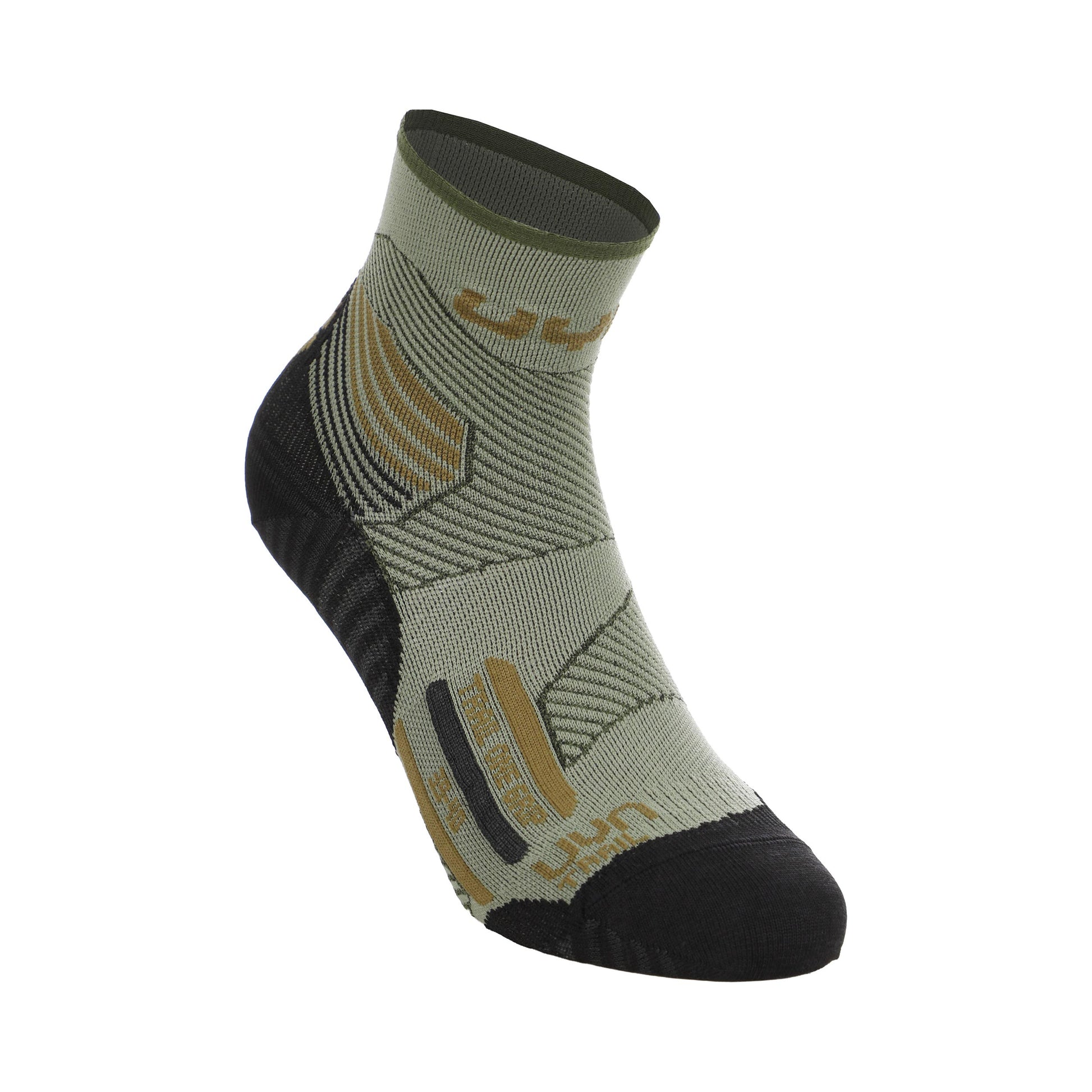 UYN Trail One Grip Running socks Muži - zelená, černá