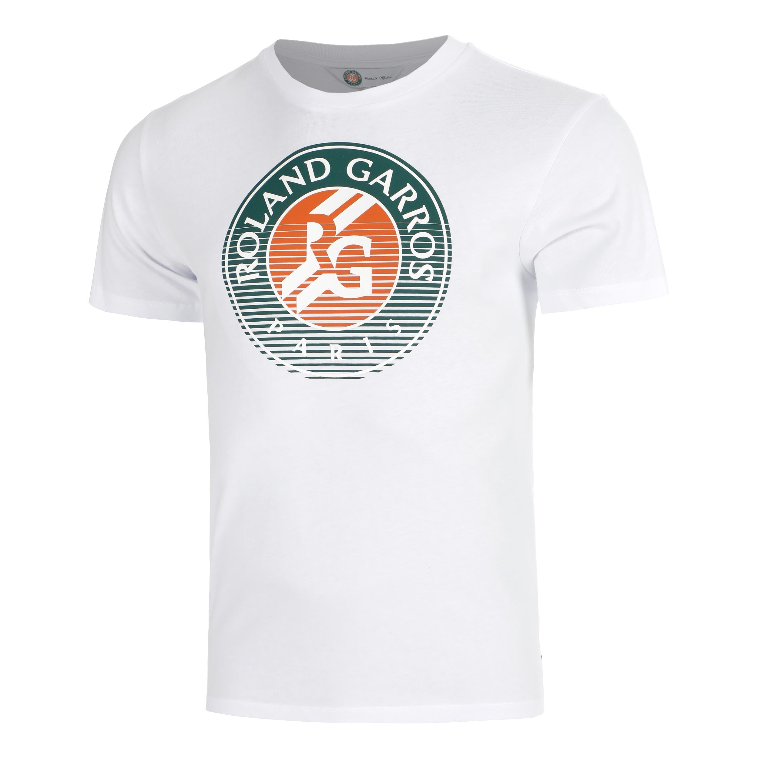 Roland Garros Big Logo Tričko Muži - bílá