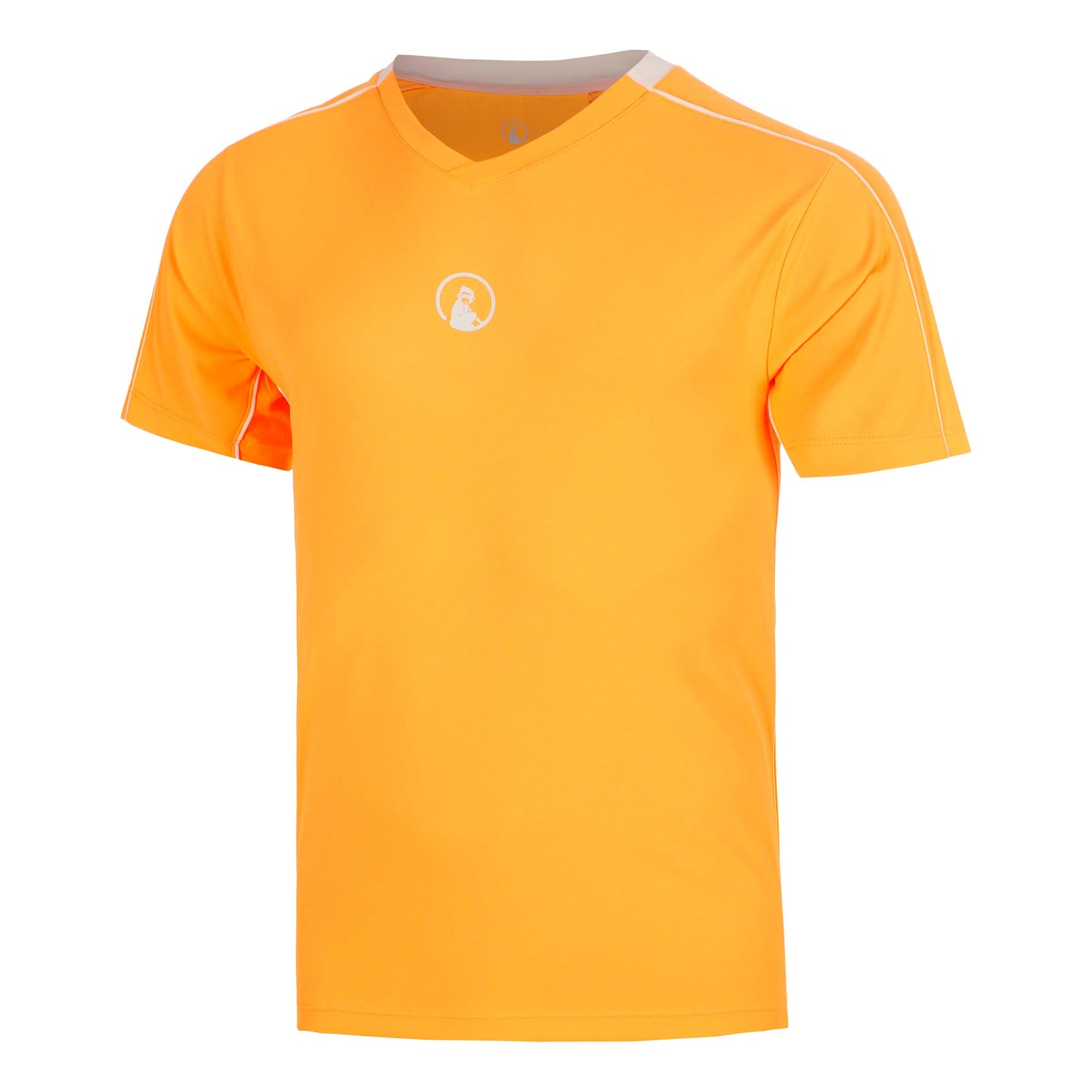 Quiet Please Glow Topspin V-Neck Tričko Muži - oranžová