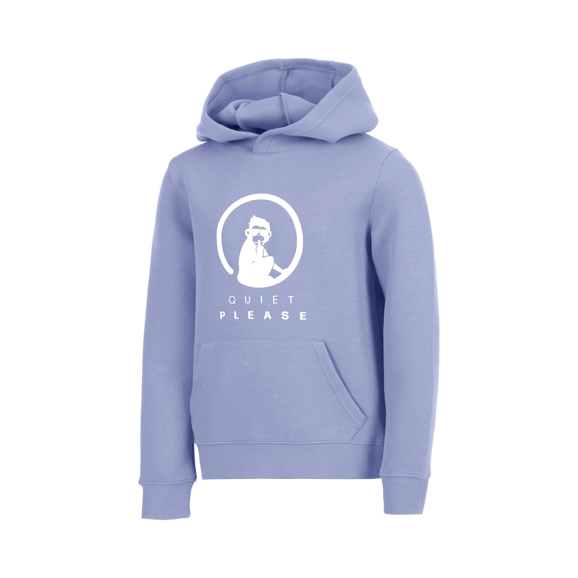 Quiet Please Glow Baseline Logo Hoody Chlapci - modrá