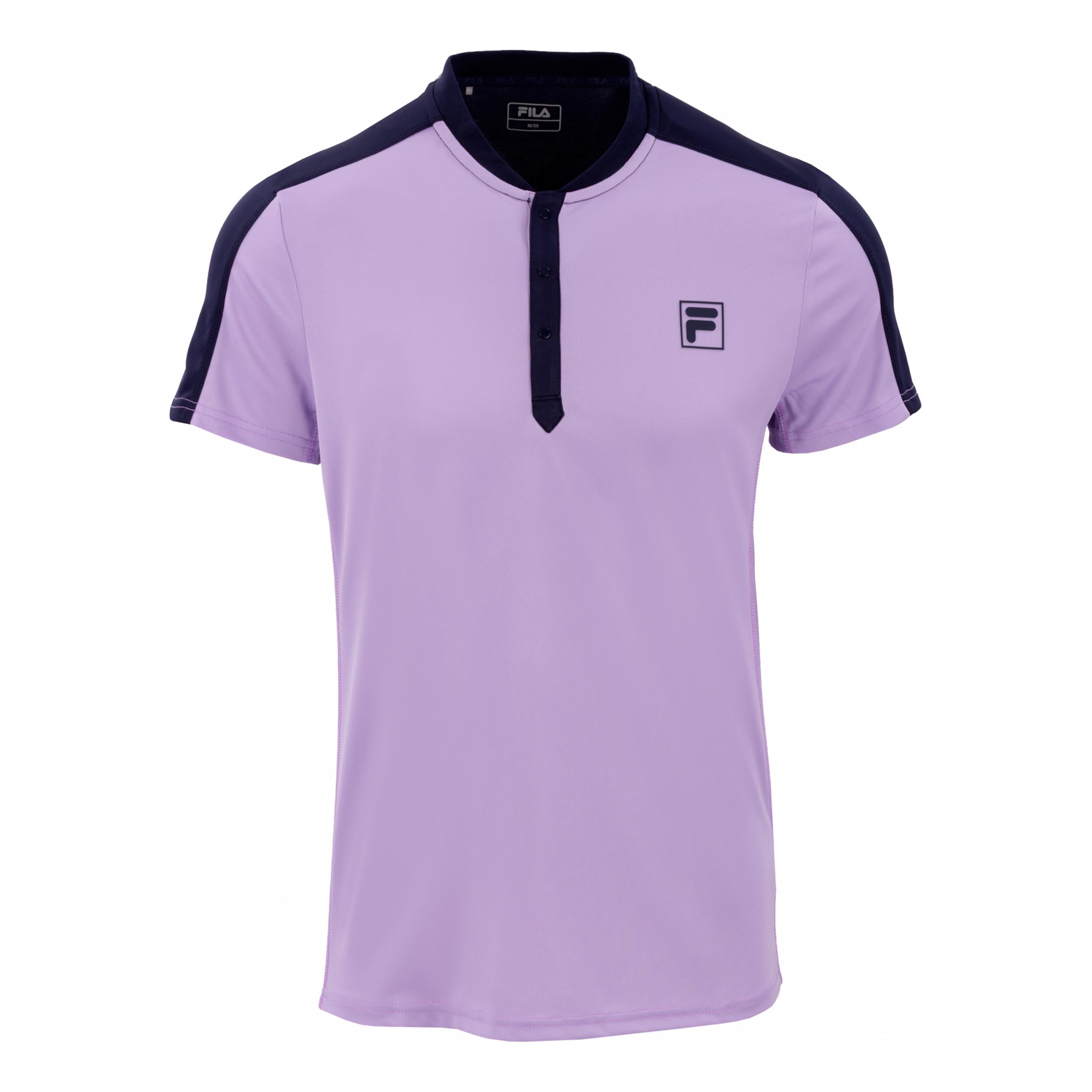Fila Henley Taavi Tričko Muži - šeříková, tmavě modrá