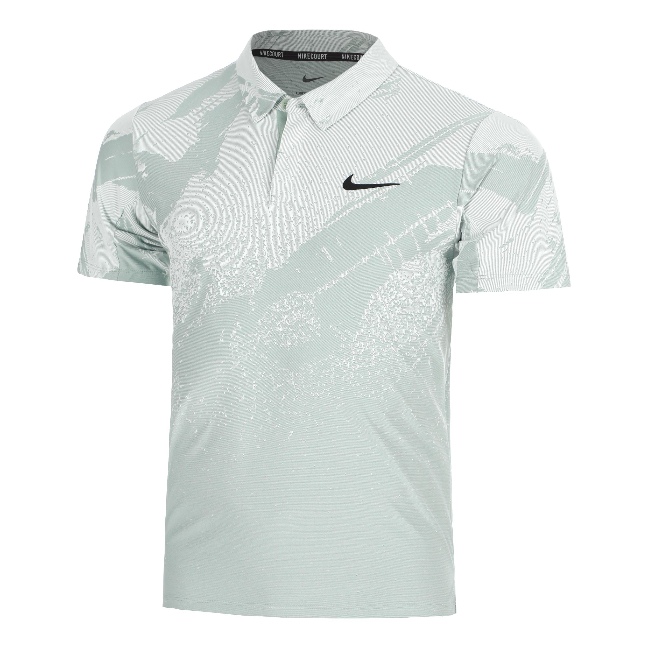 Nike Court Dri-Fit Advantage Slam Pólo Muži - sivozelená, černá