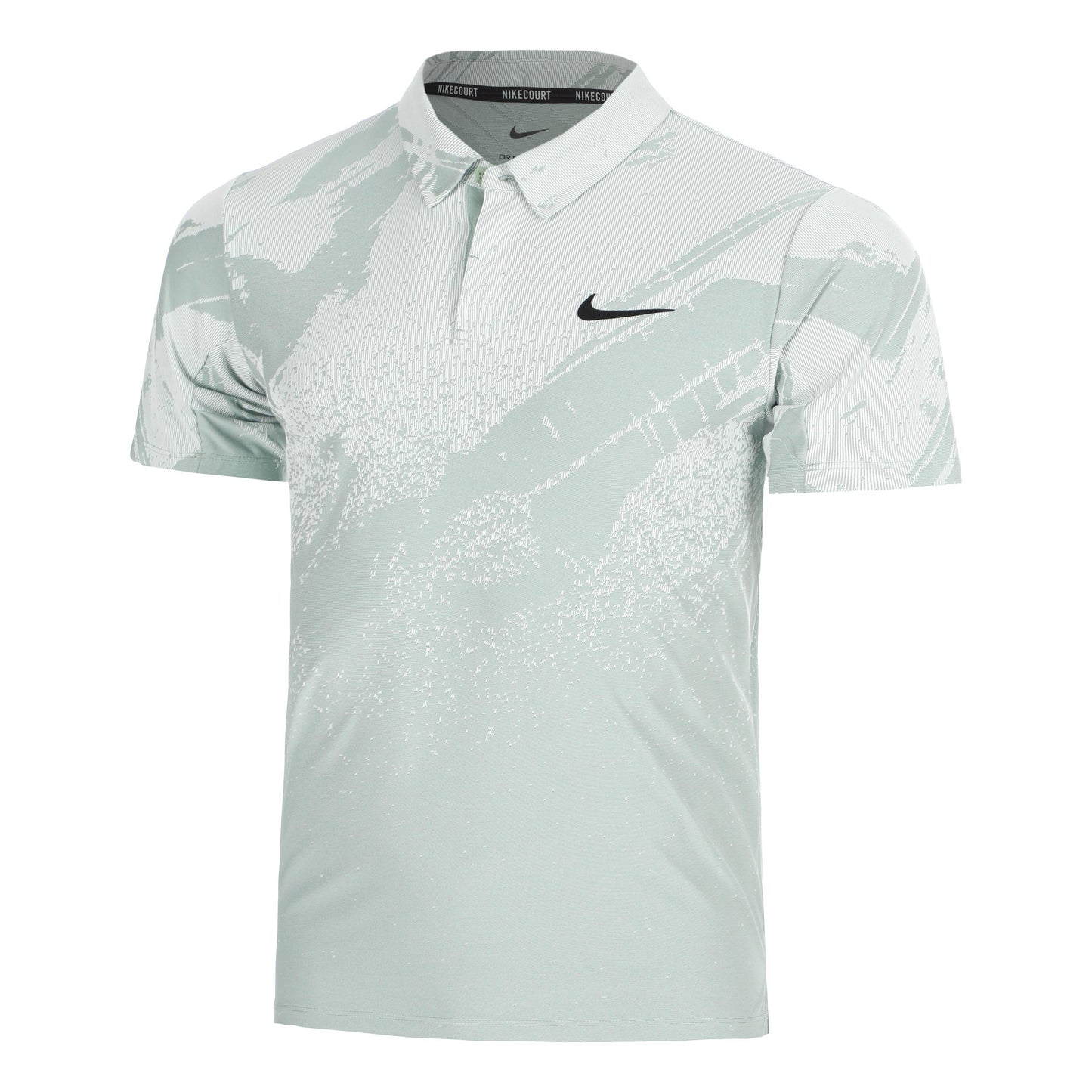 Nike Court Dri-Fit Advantage Slam Pólo Muži - sivozelená, černá