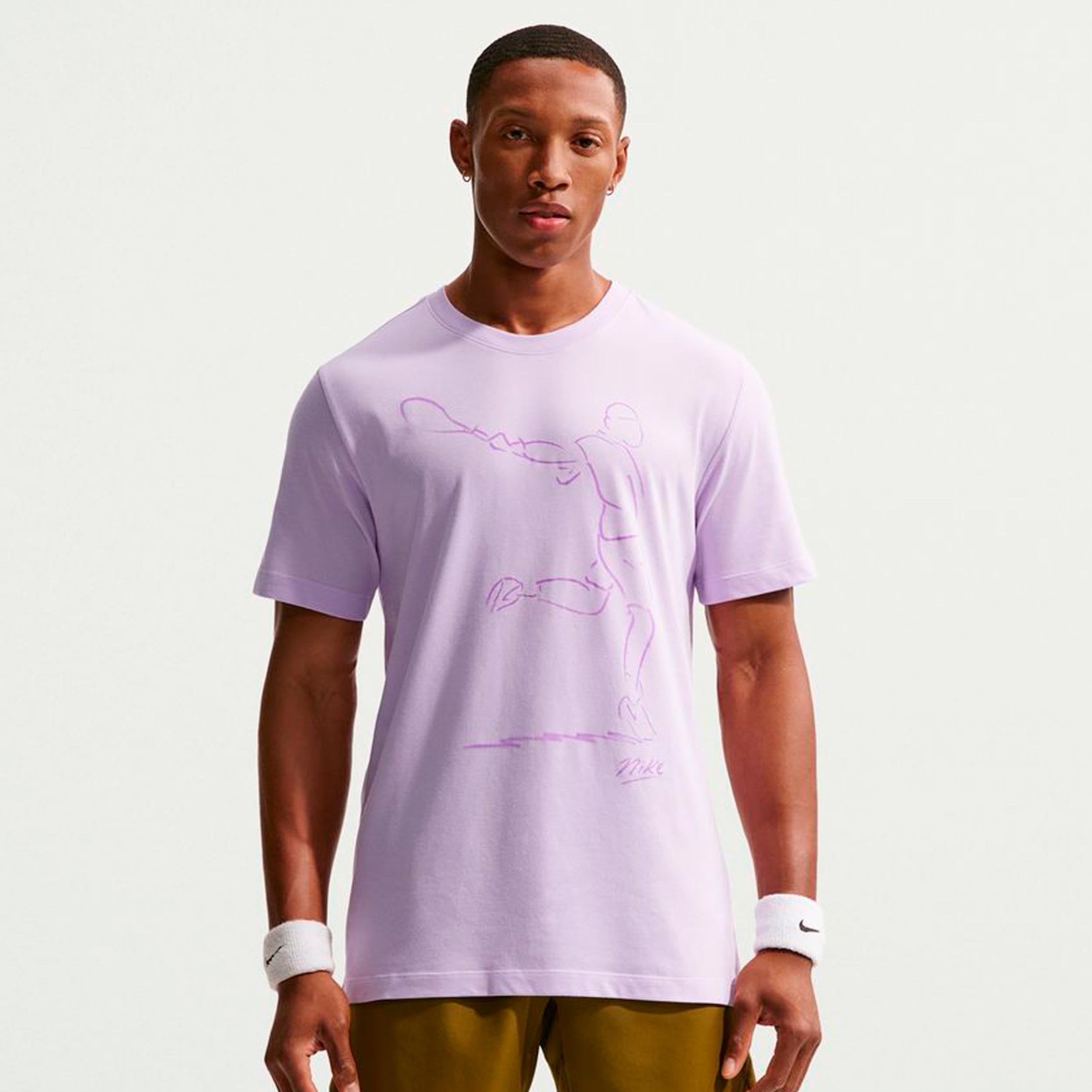 Nike Court Dri-Fit Tričko Muži - šeříková