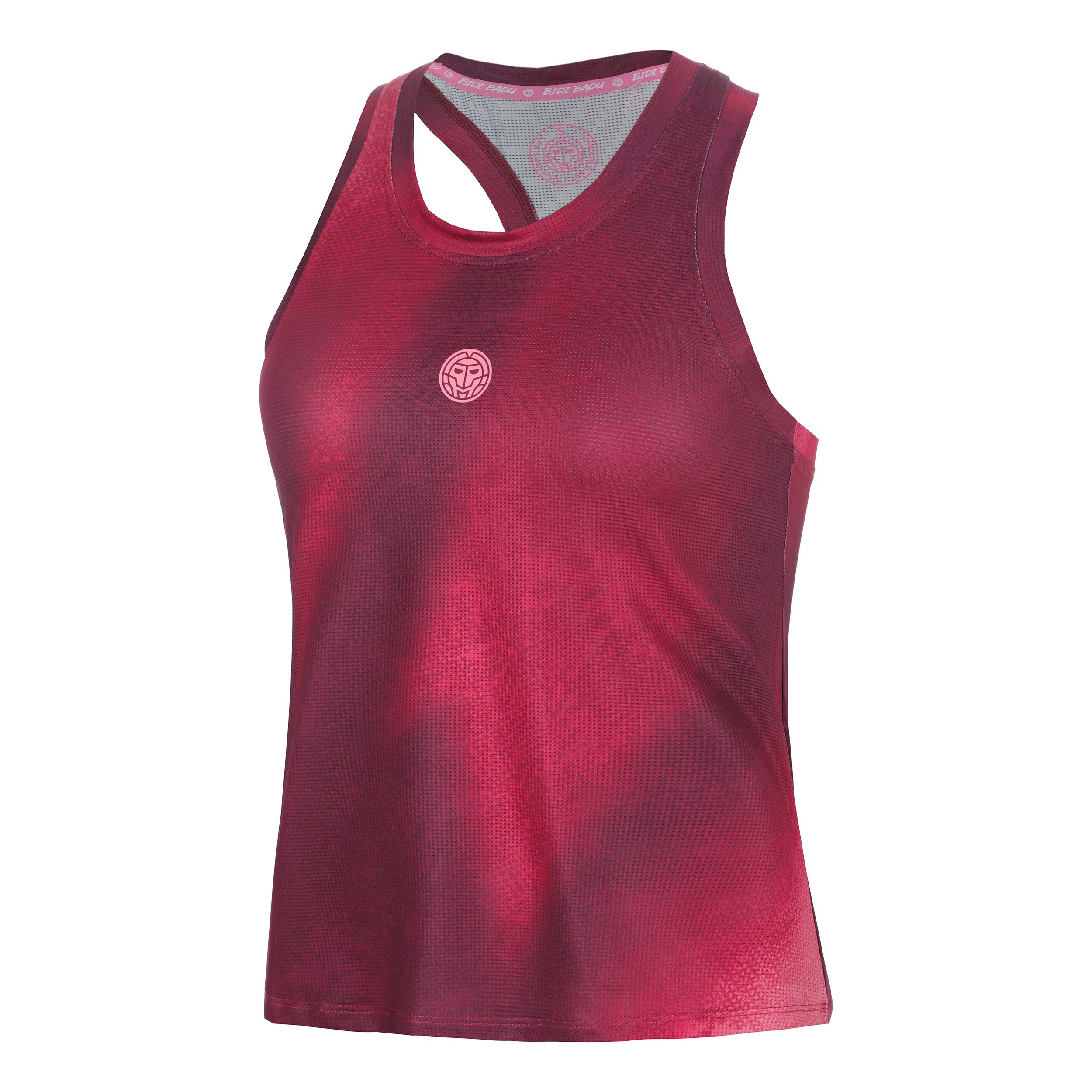 BIDI BADU Freeze Out Racerback Printed  Sportovní tílko Dámy - tmavě červená, růžová