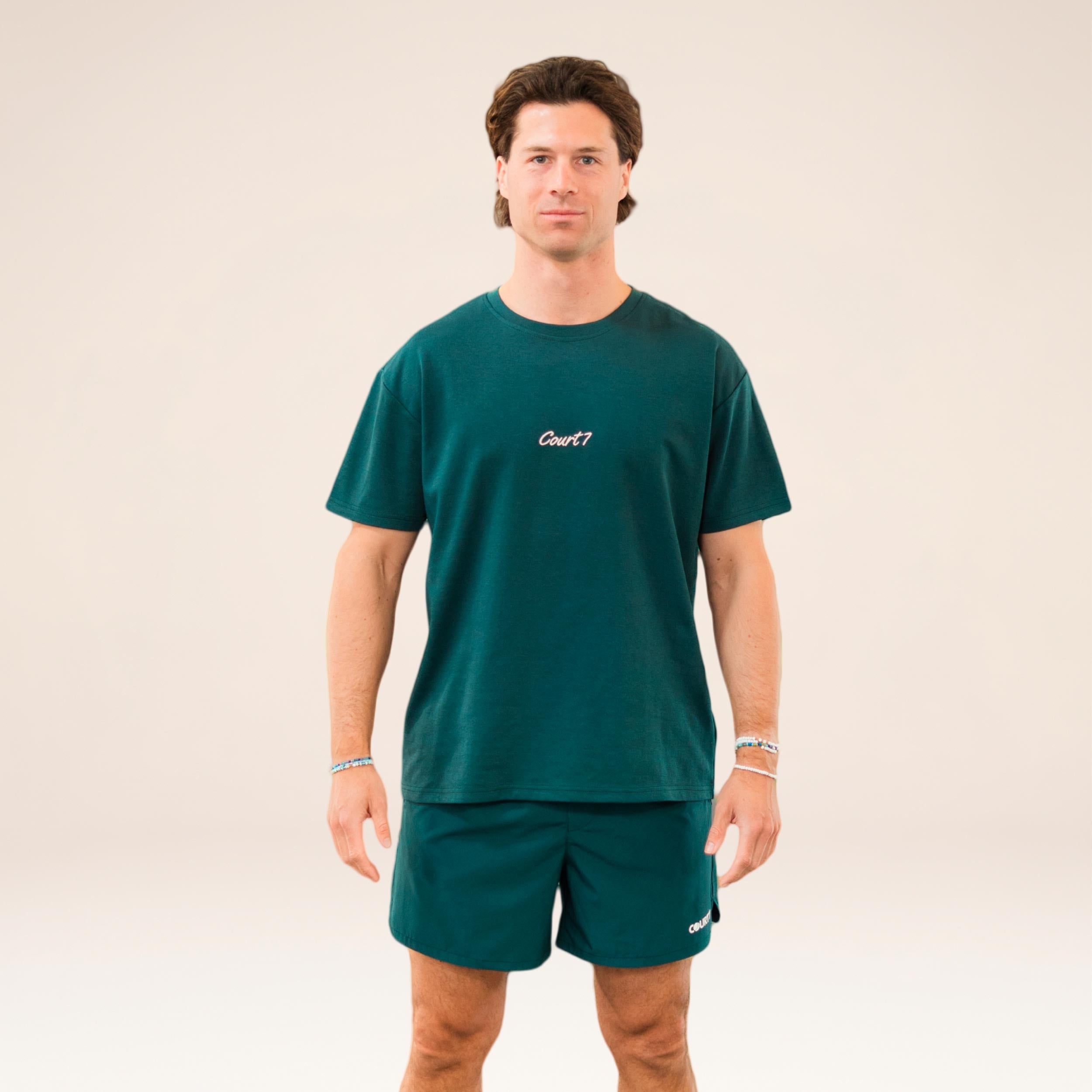 COURT7 AD-IN Basic 2.0 Tričko Unisex - tmavě zelená